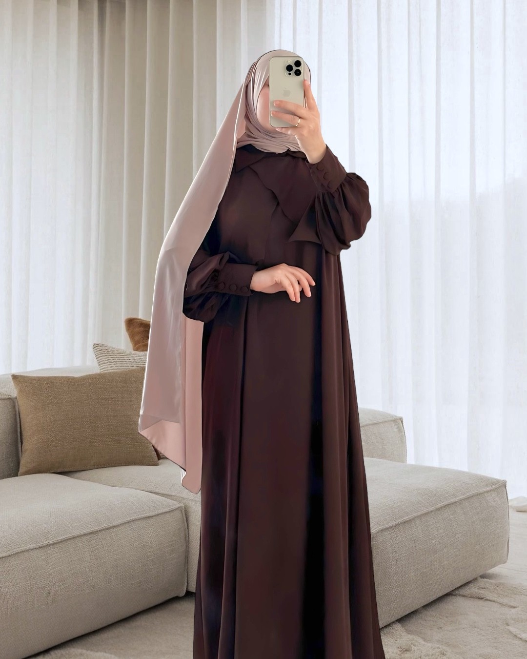Sahra Elbise - KAHVE