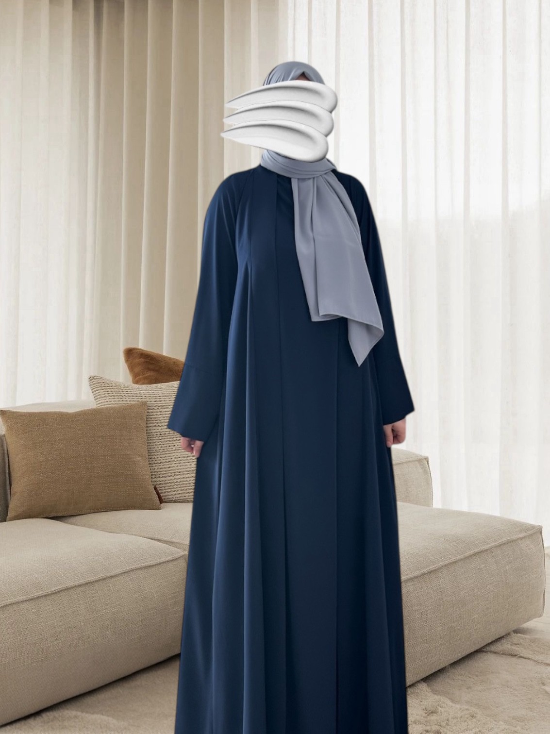 Abaya Ferace - LACİVERT