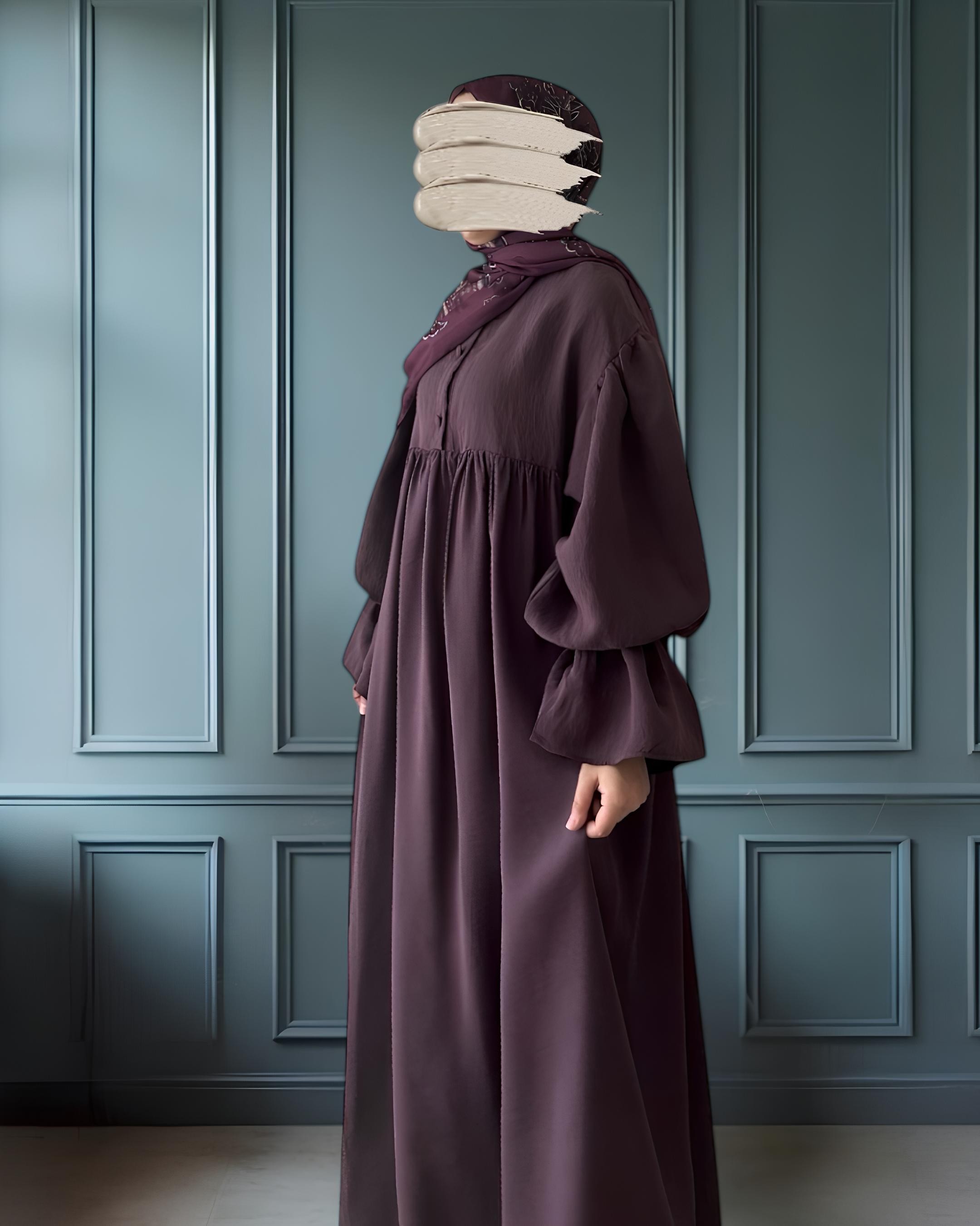 Lora Modal Elbise - MÜRDÜM