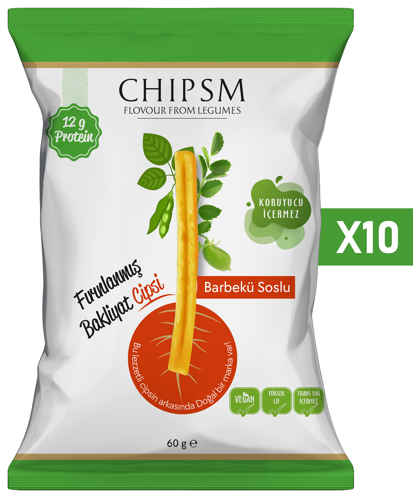 CHIPSM Barbekü Soslu 10'lu Paket