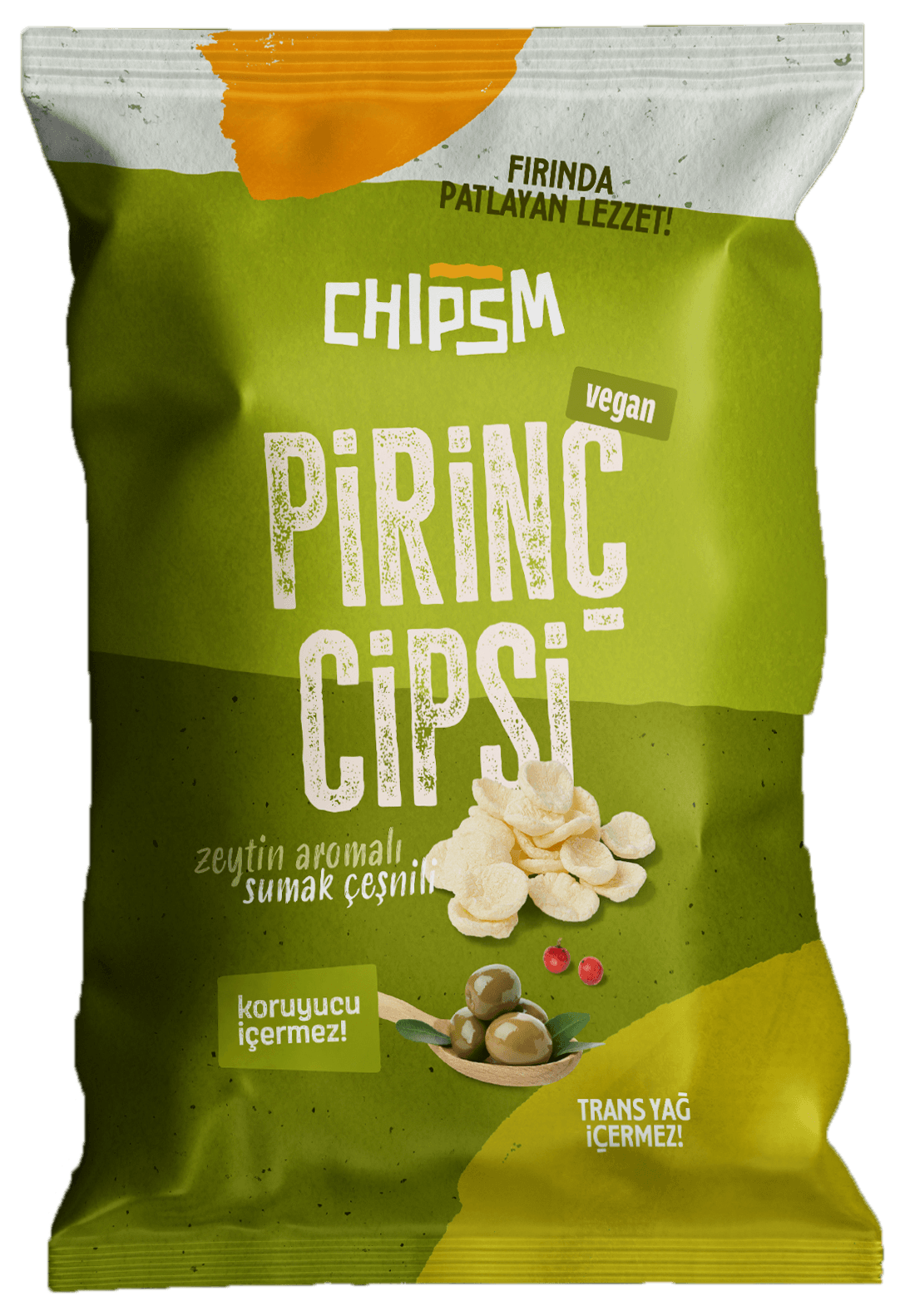 CHIPSM Pirinç Cips Sumak Zeytin 5'li