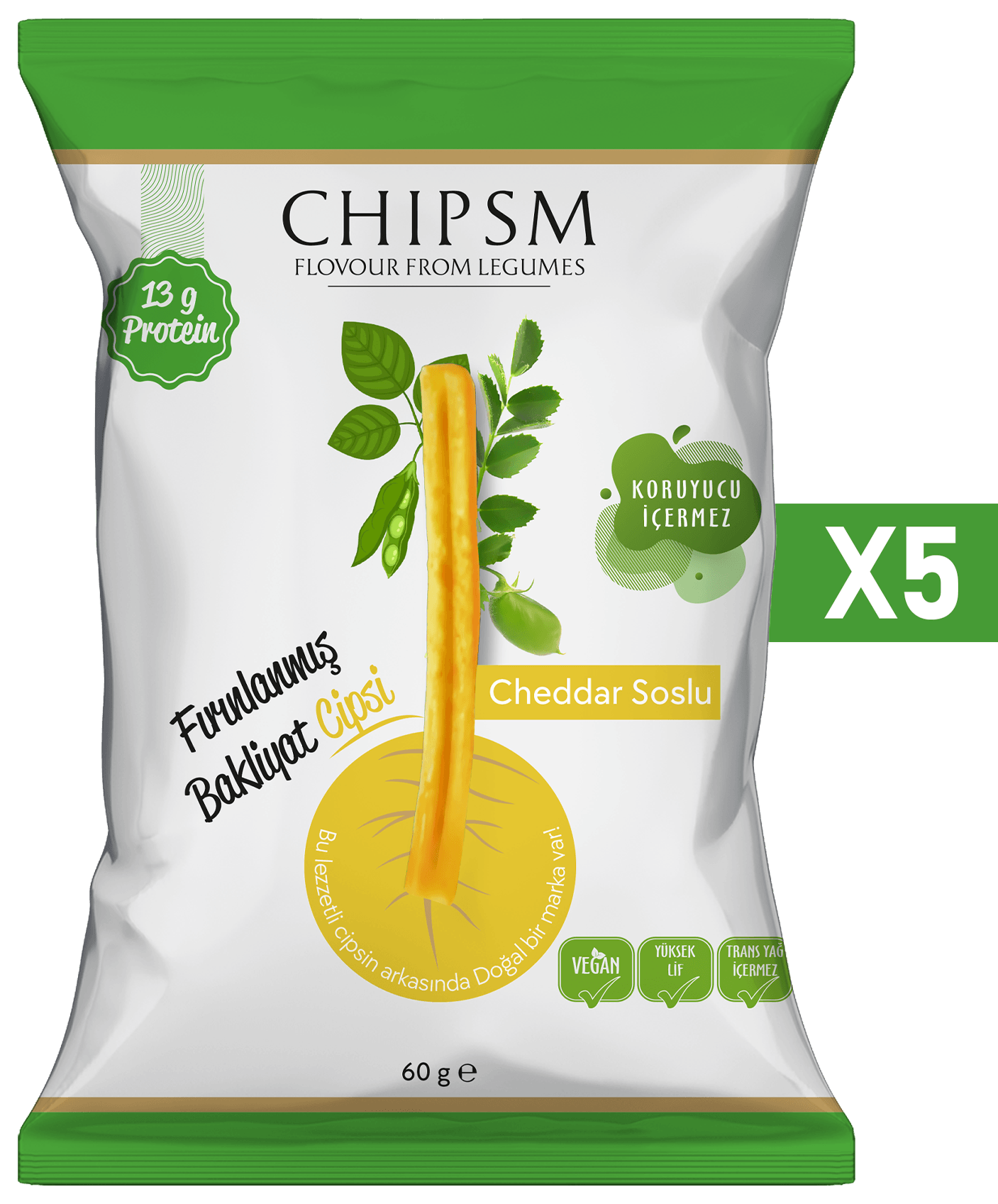 CHIPSM Cheddar Soslu 5'li Paket