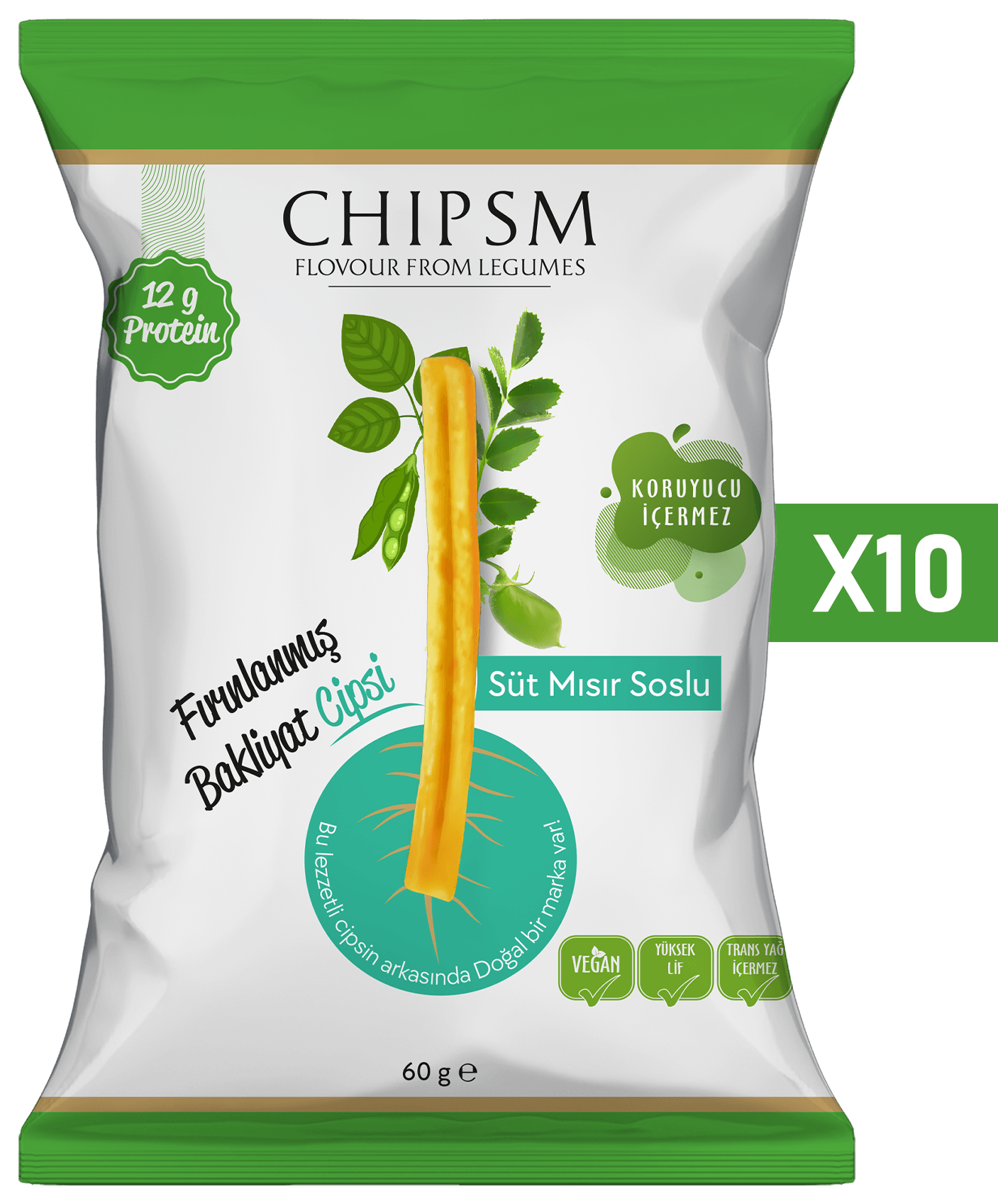 CHIPSM Süt Mısır Soslu 10'lu Paket