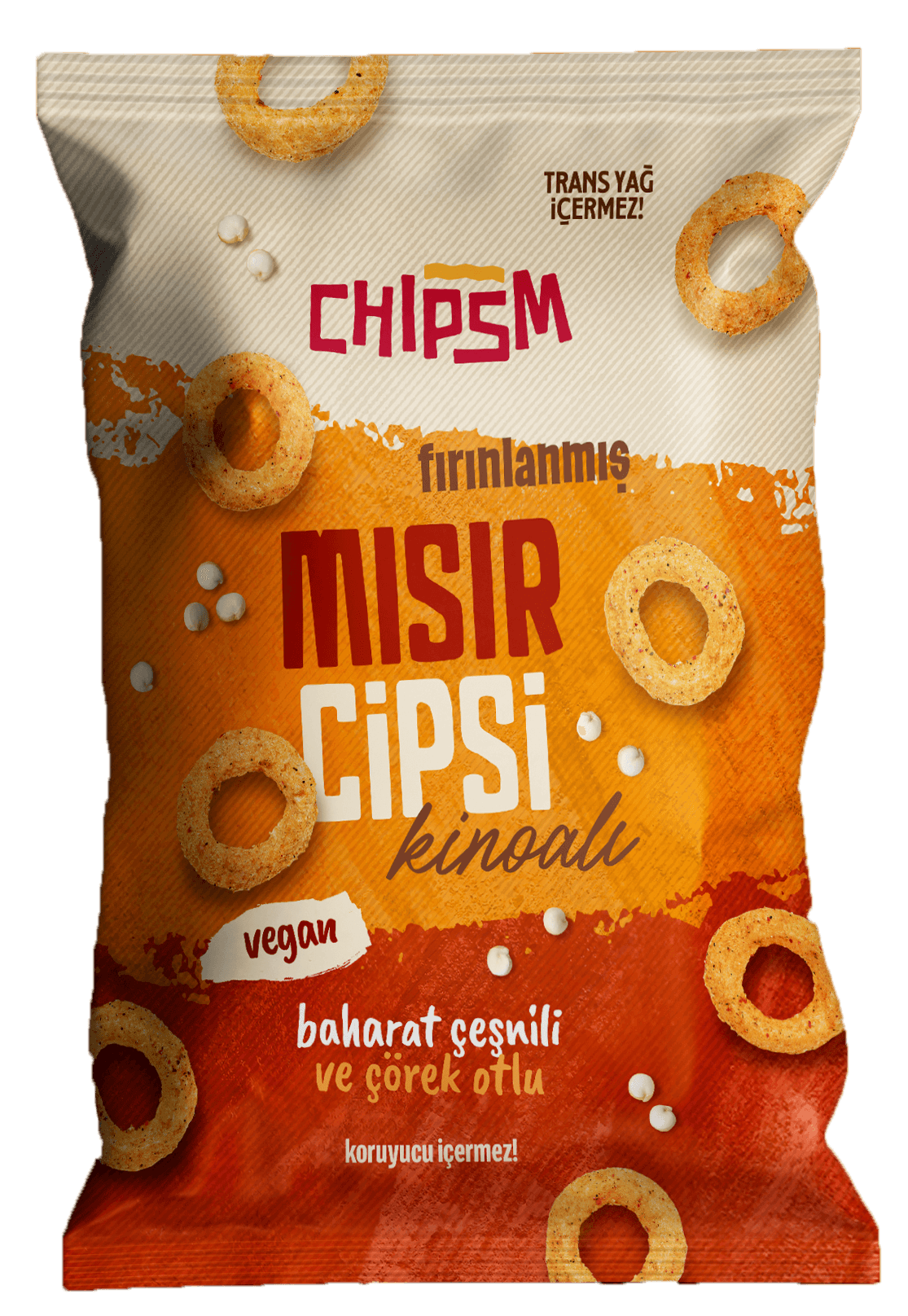 CHIPSM Mısır Cips Baharatlı Kinoalı 5'li