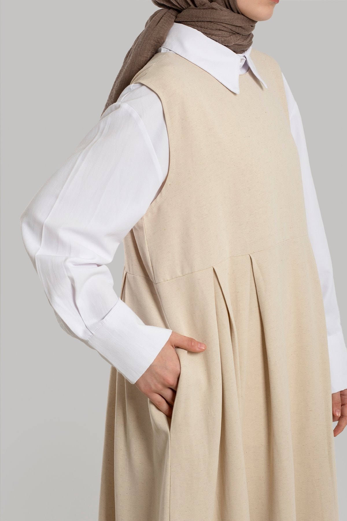 Linen Vest Dress