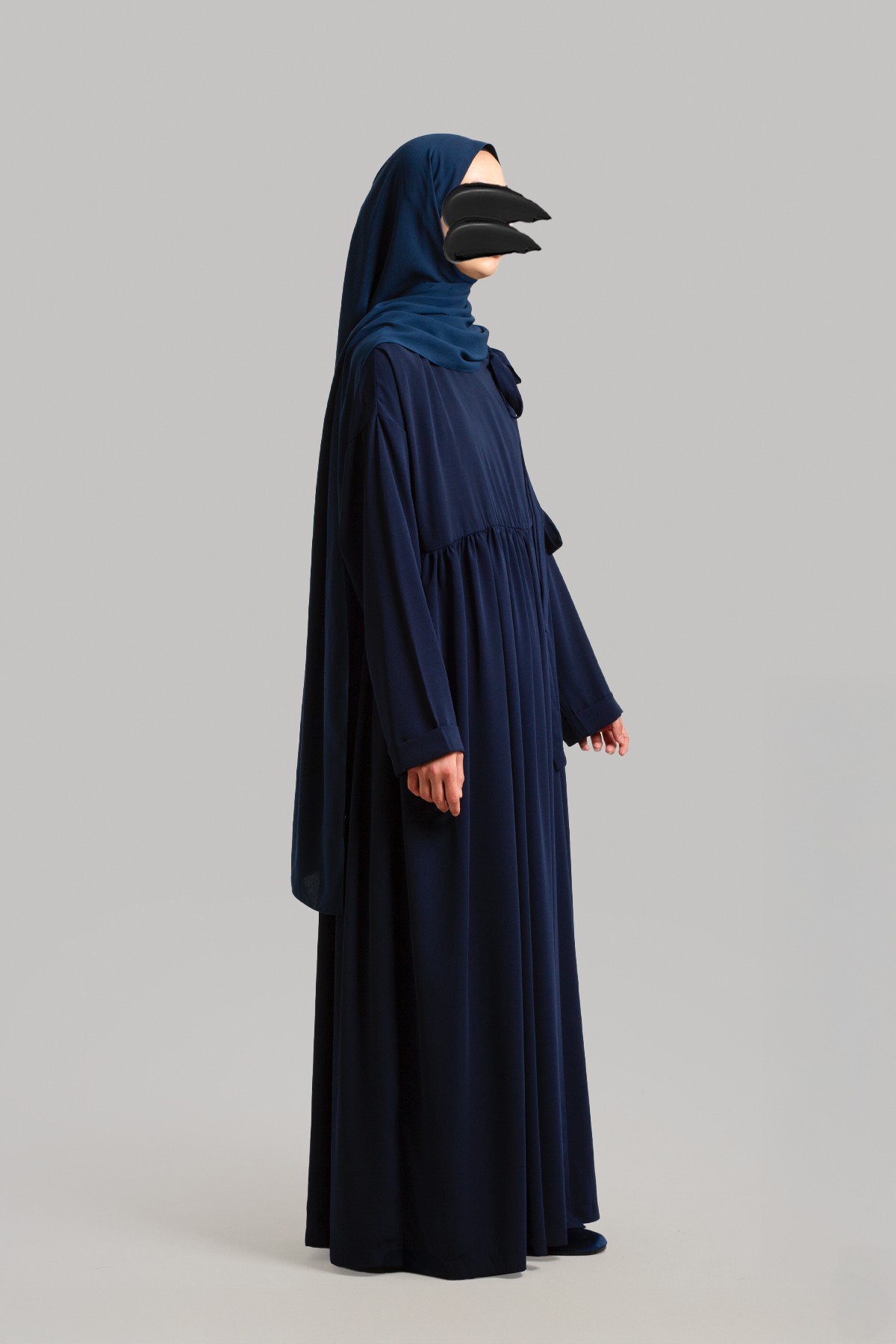 Aksa Abaya - Navy Blue