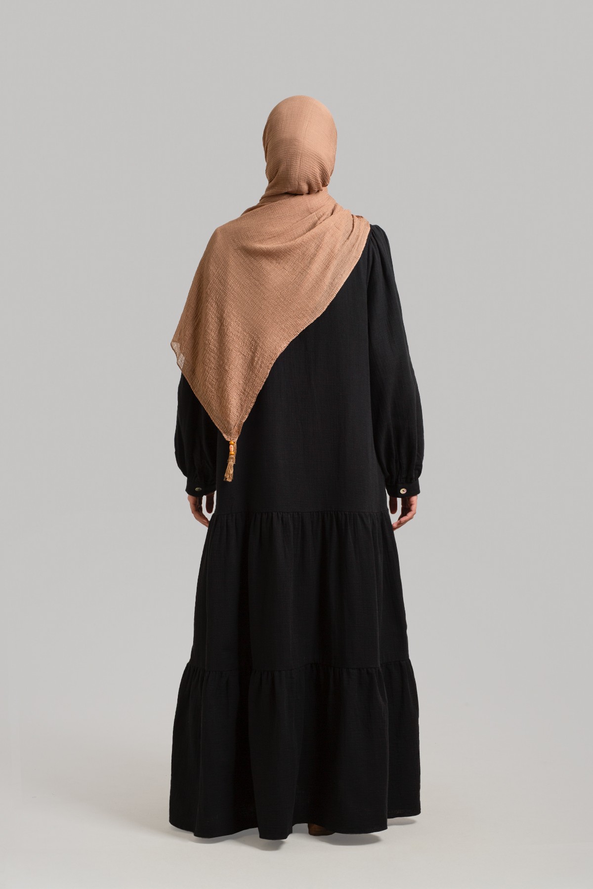 Half-Button Muslin Dress