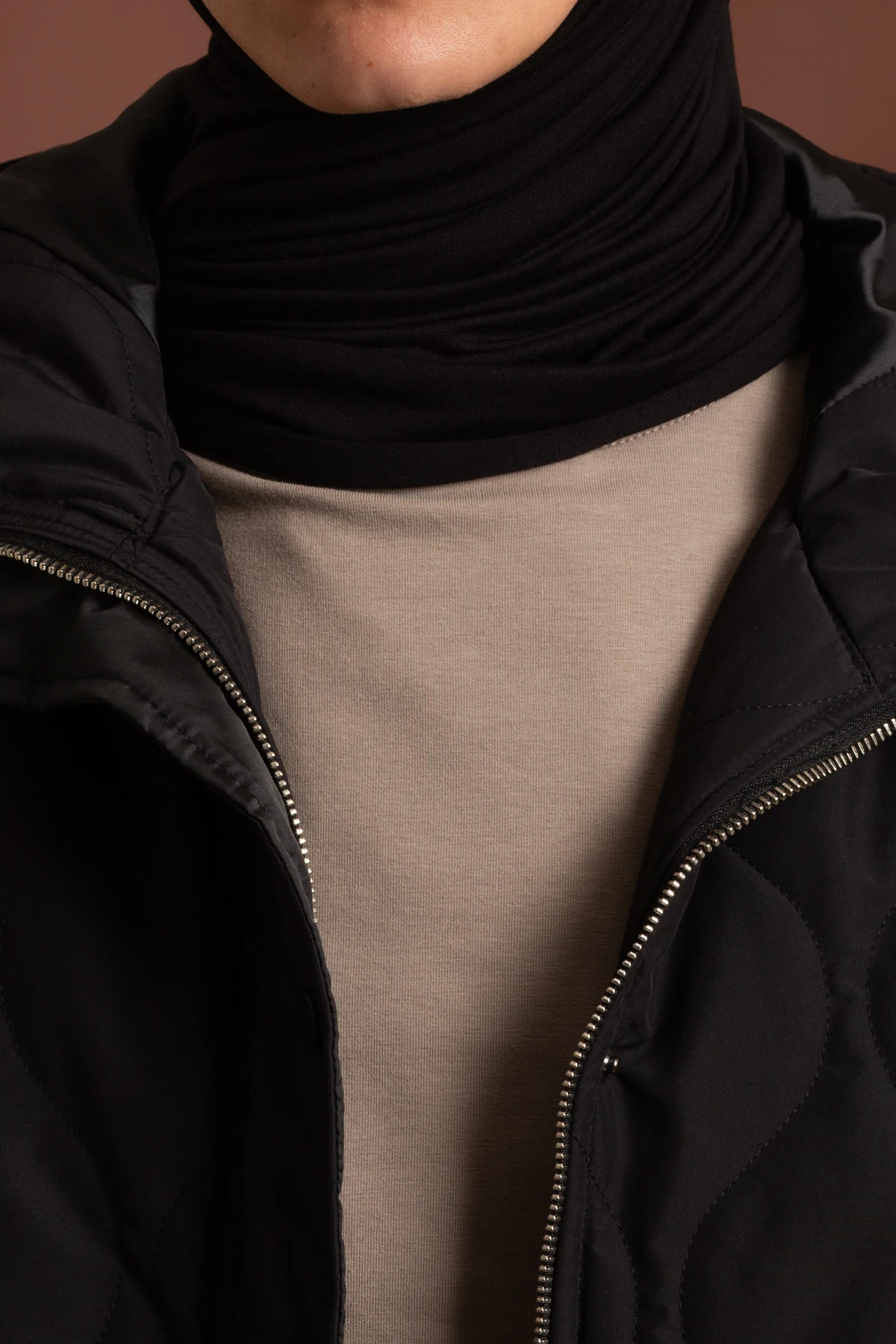 Hooded Long Quilted Coat