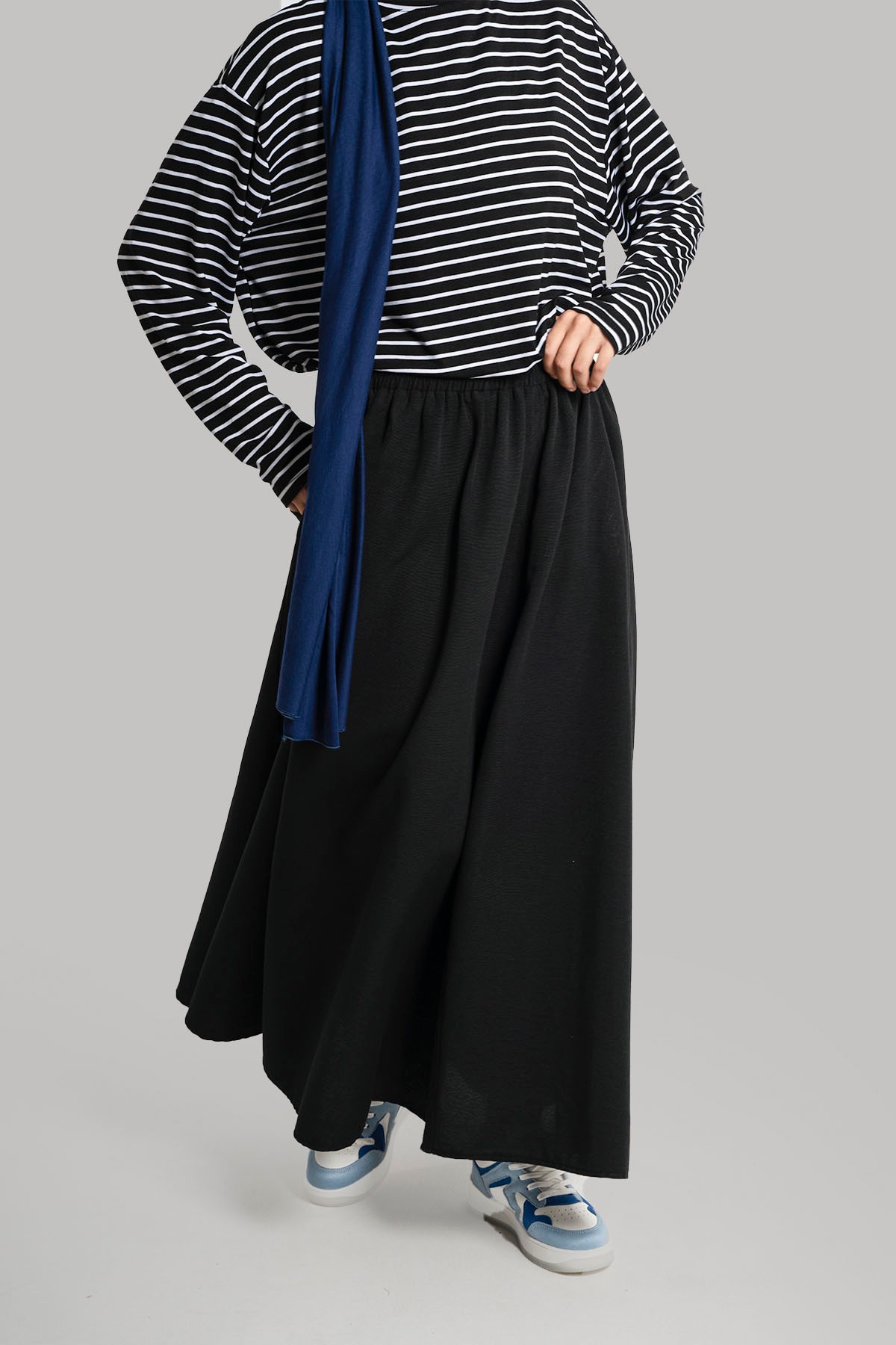 Linen Skirt - Black