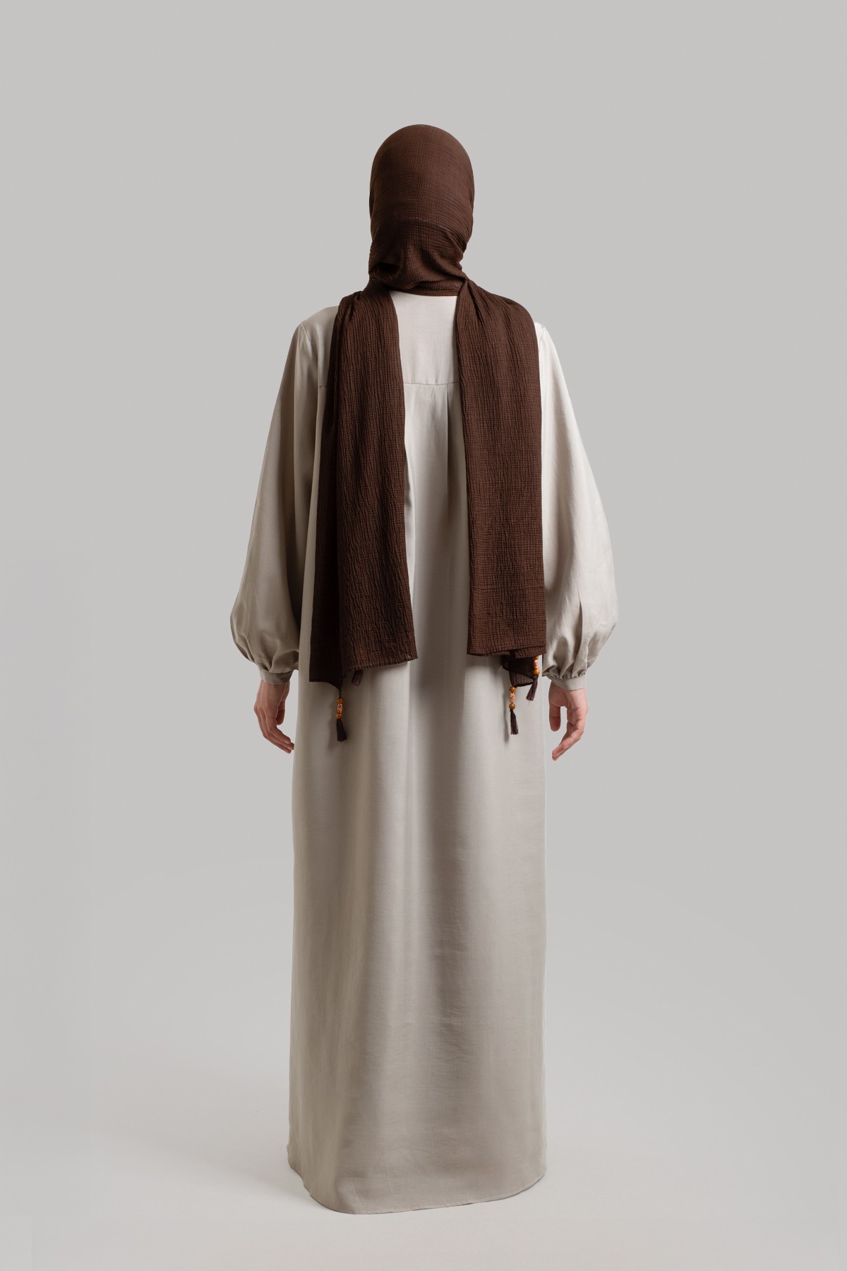 Shirt-Collar Tencel Dress