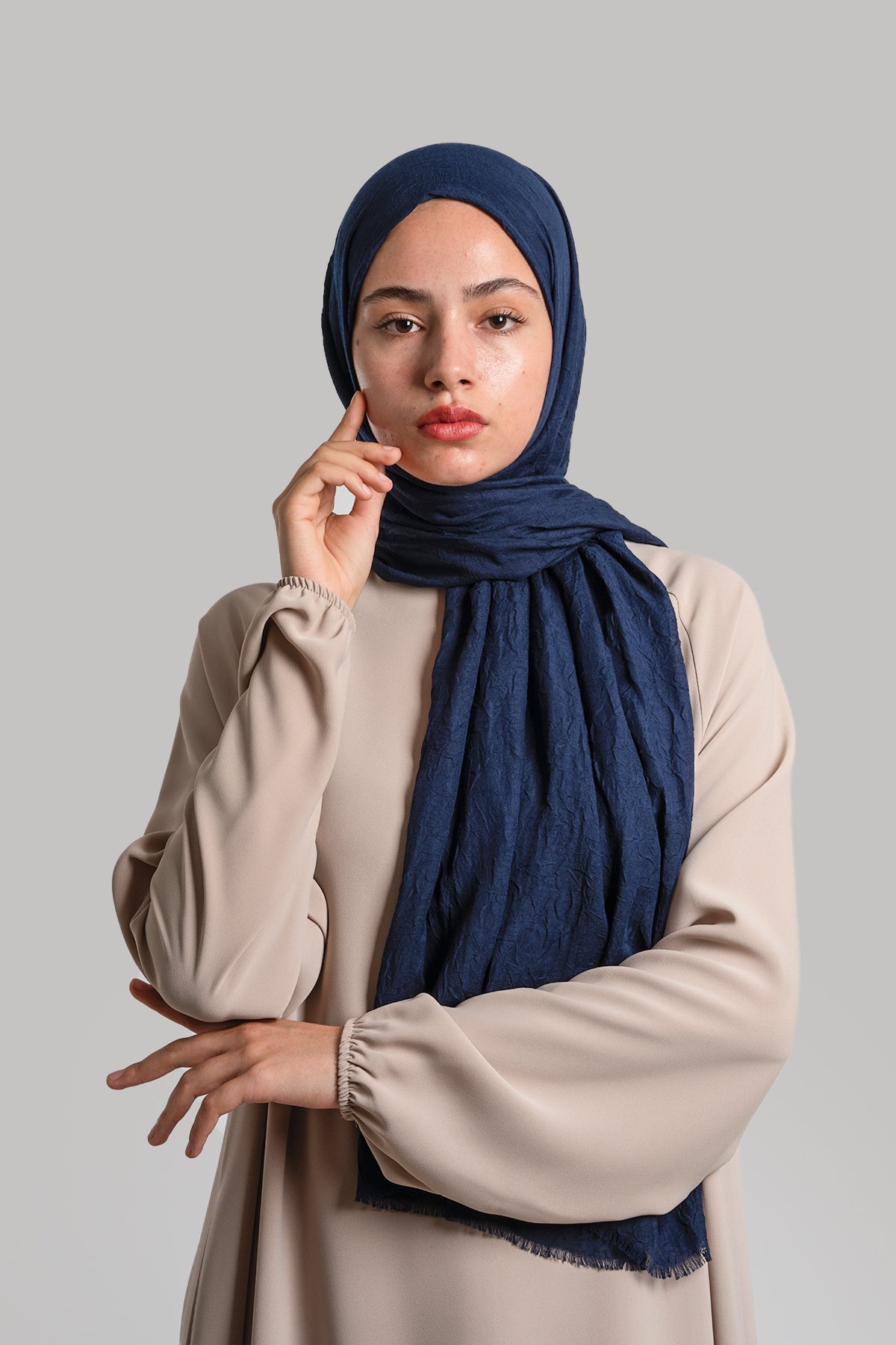 Bamboo Shawl - Navy Blue