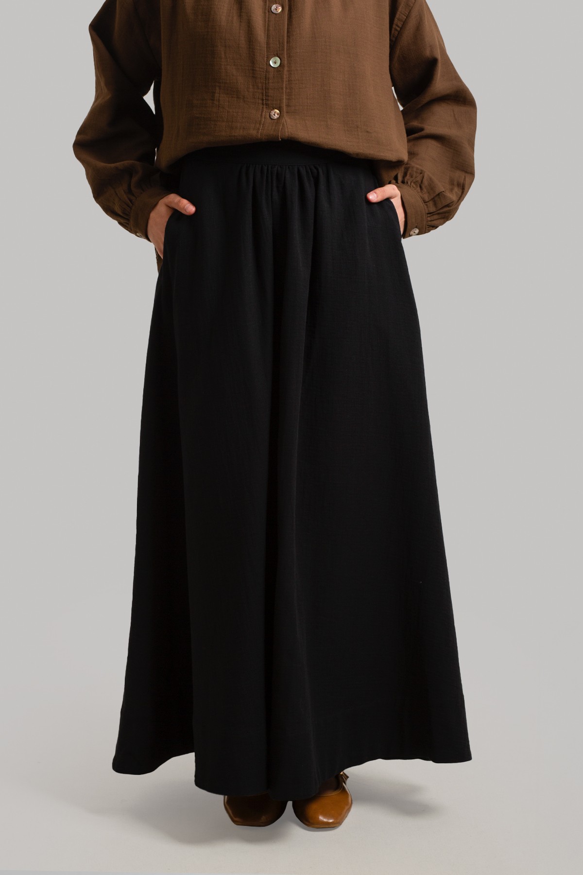 Gathered Muslin Skirt