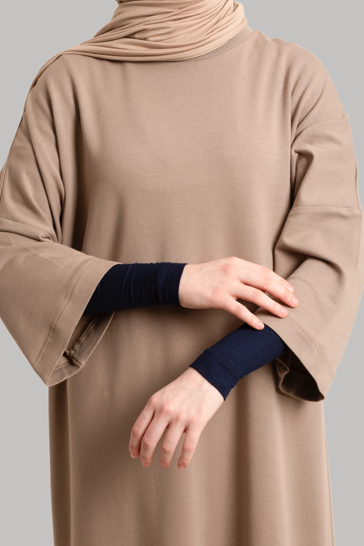 Basic Modest Sleeves - Navy Blue