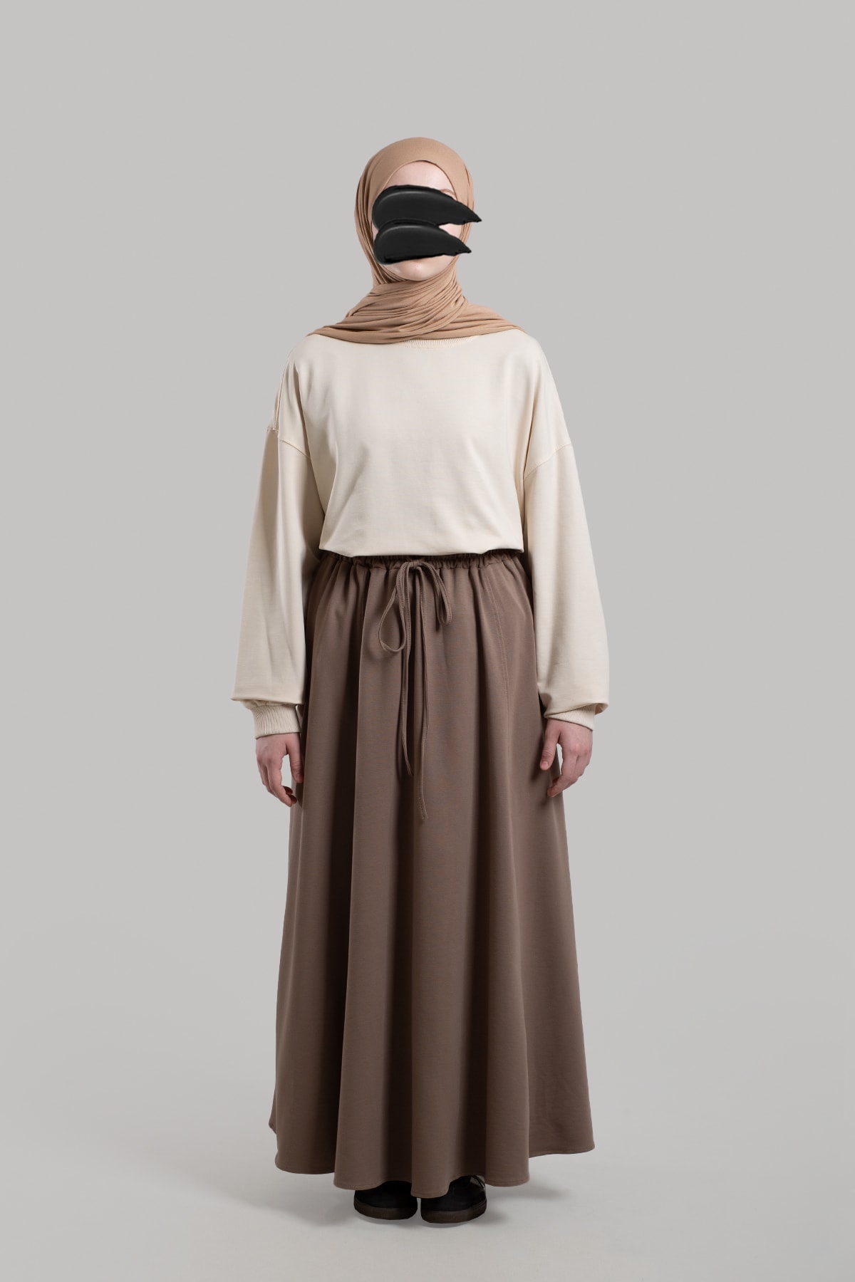 Form-Stitched Sport Skirt - Light Brown