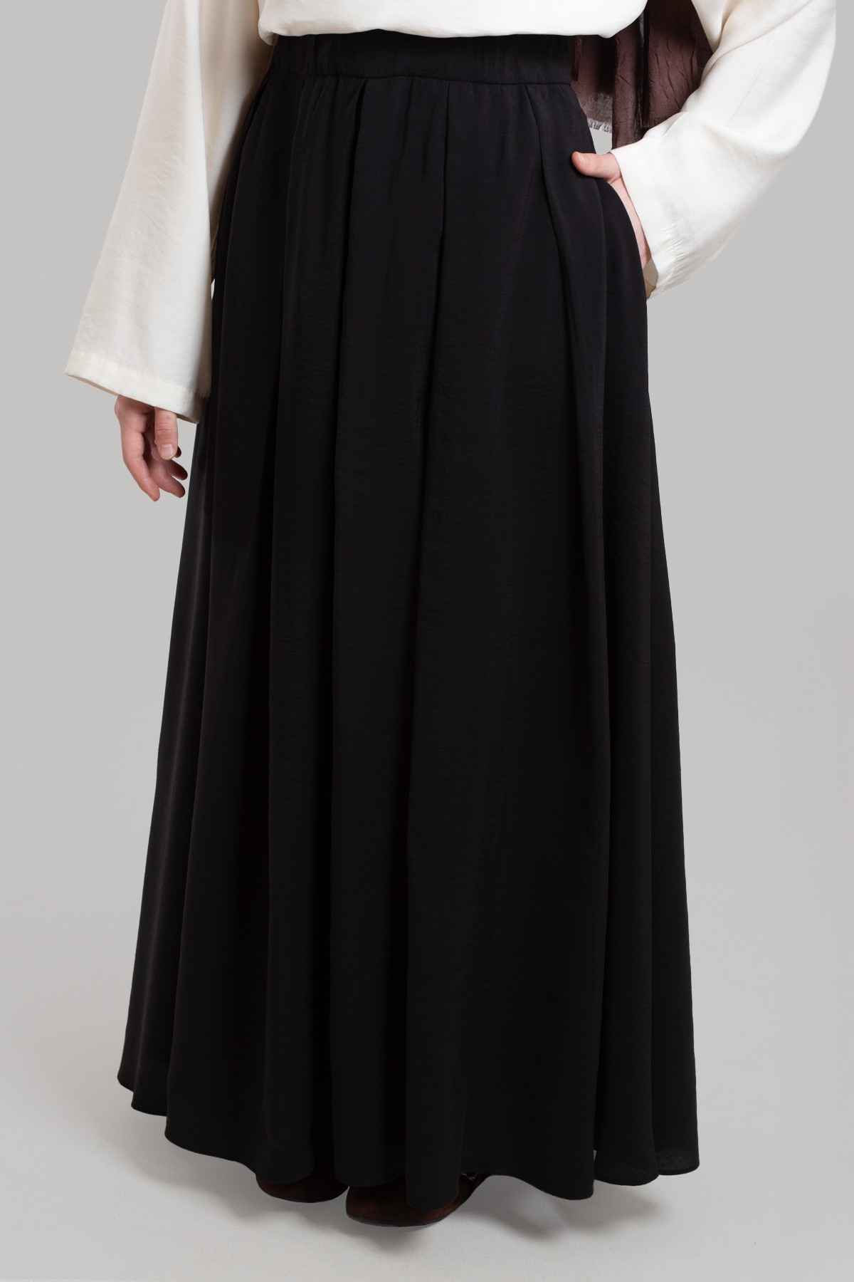 Pleated Modal Skirt