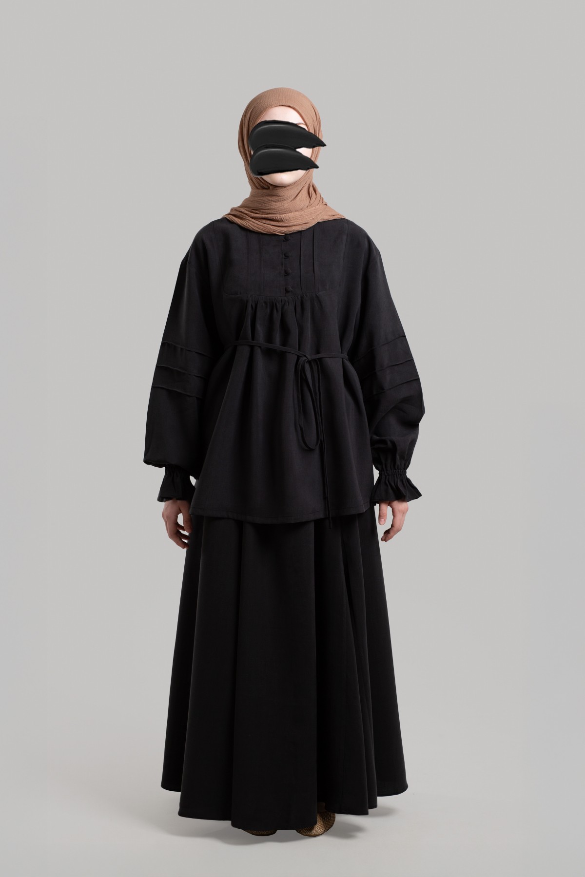 Tencel Tunic with Pintuck Details