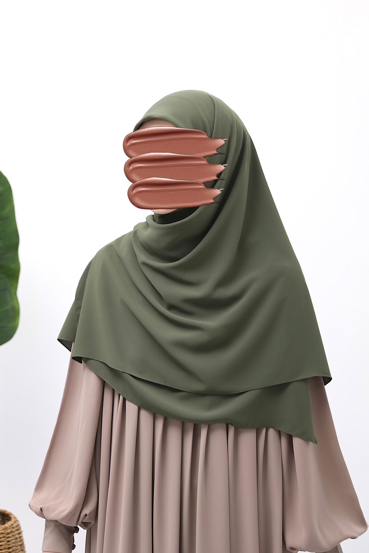 Square Hijab - Soft Green