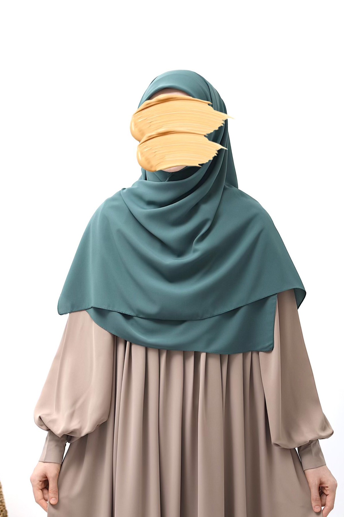 Square Hijab - Turquoise Green