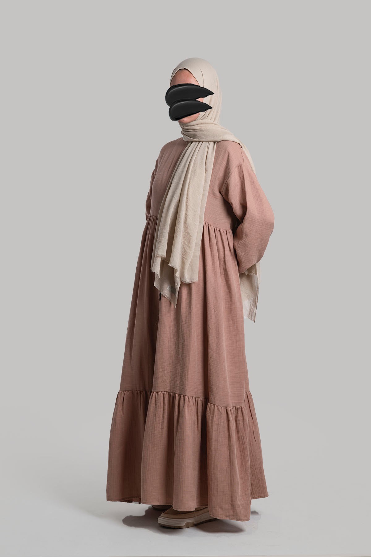 Muslin Dress - Misty Rose