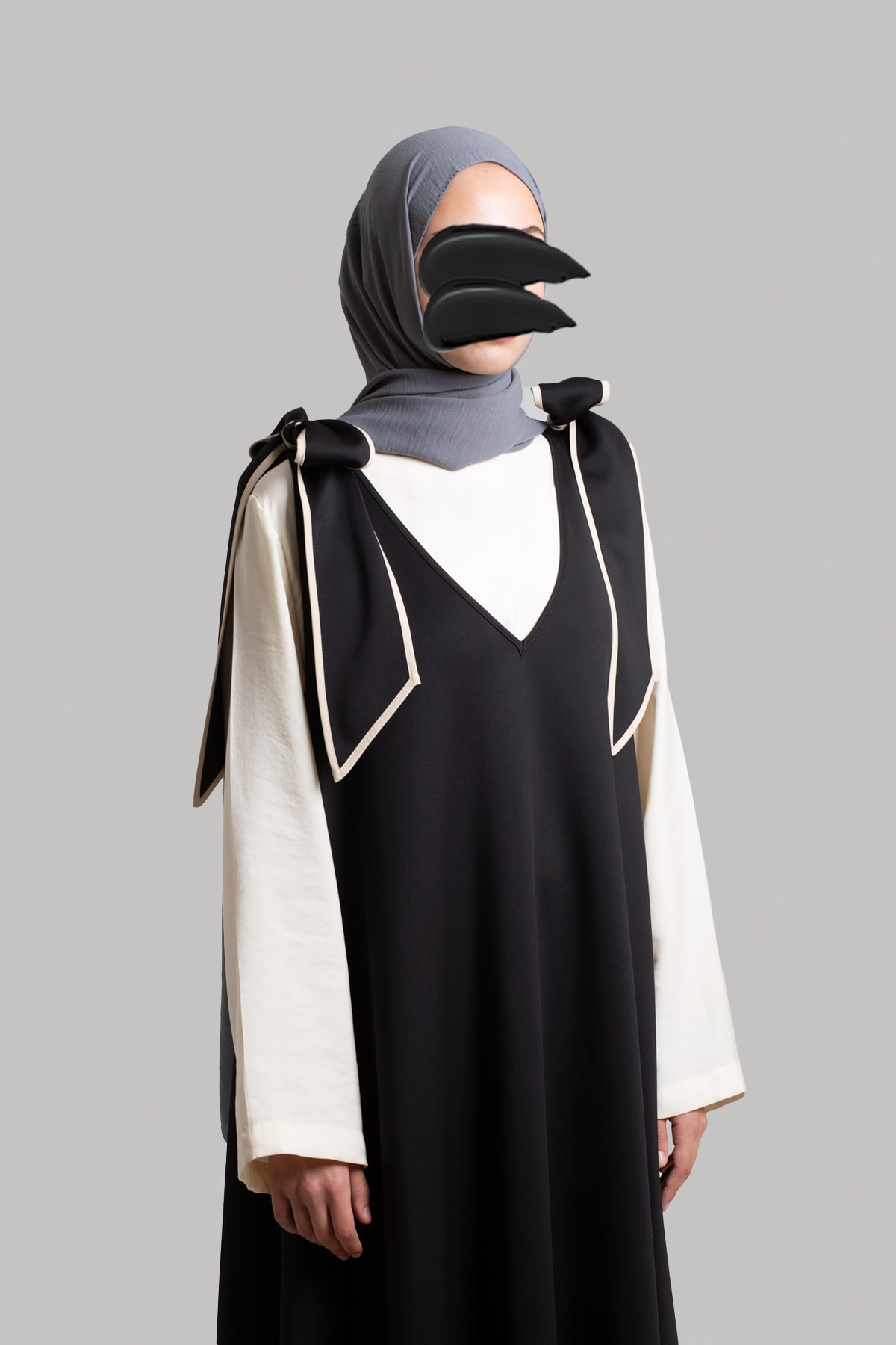 Bow-detailed Scuba Dress