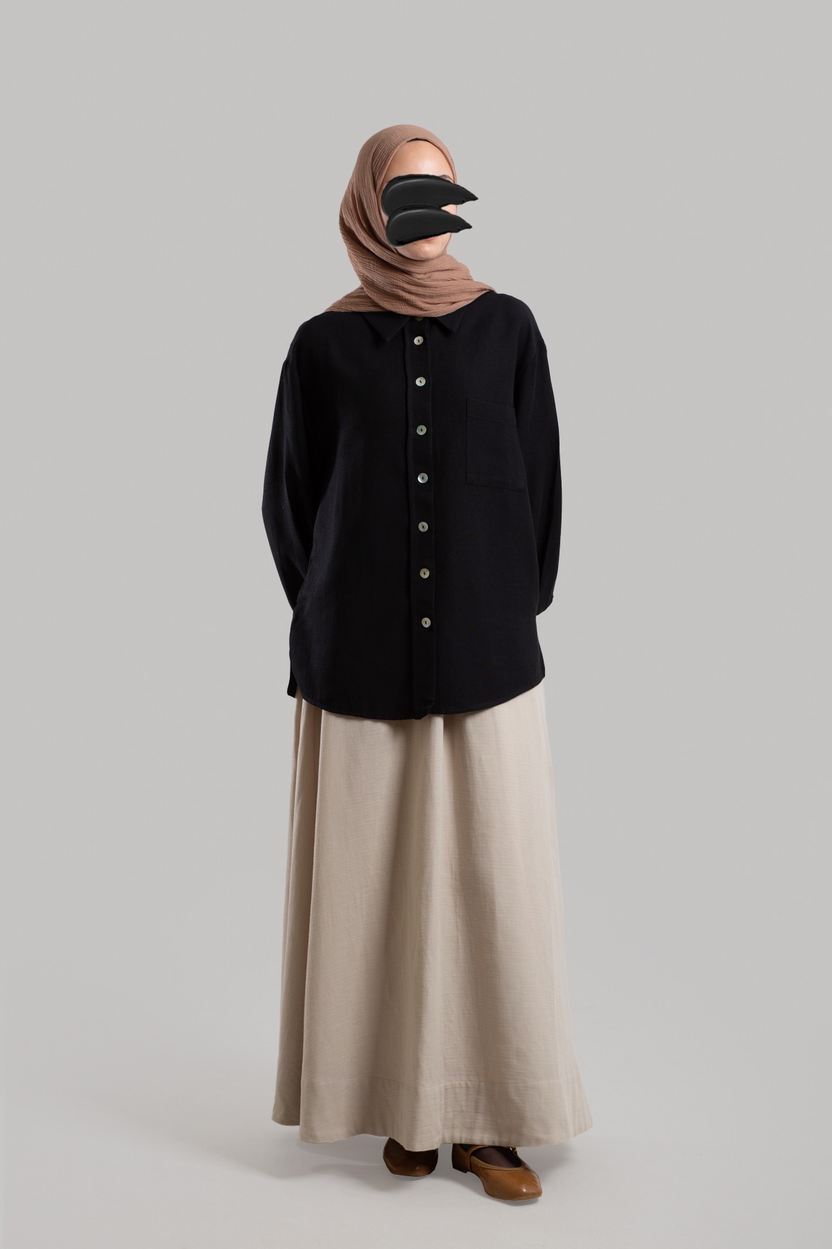 Classic Collar Linen Shirt