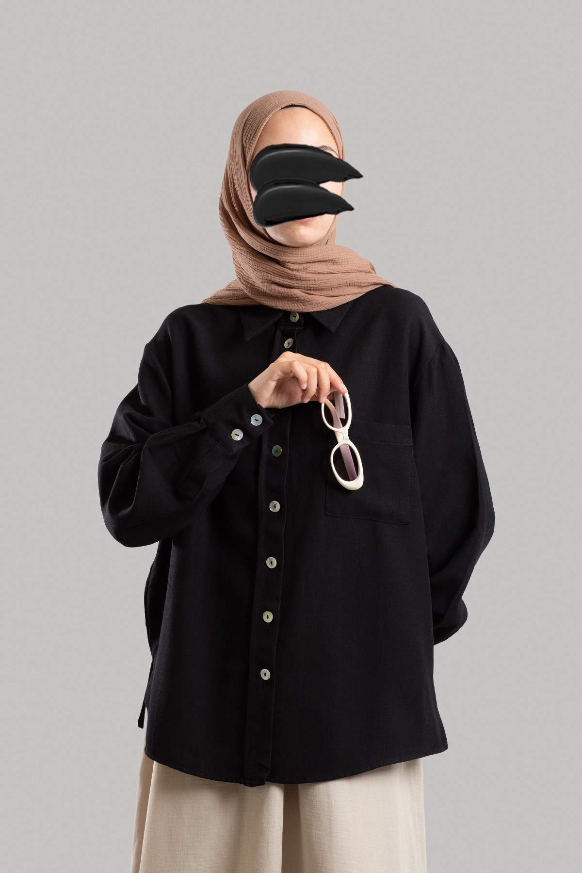 Classic Collar Linen Shirt
