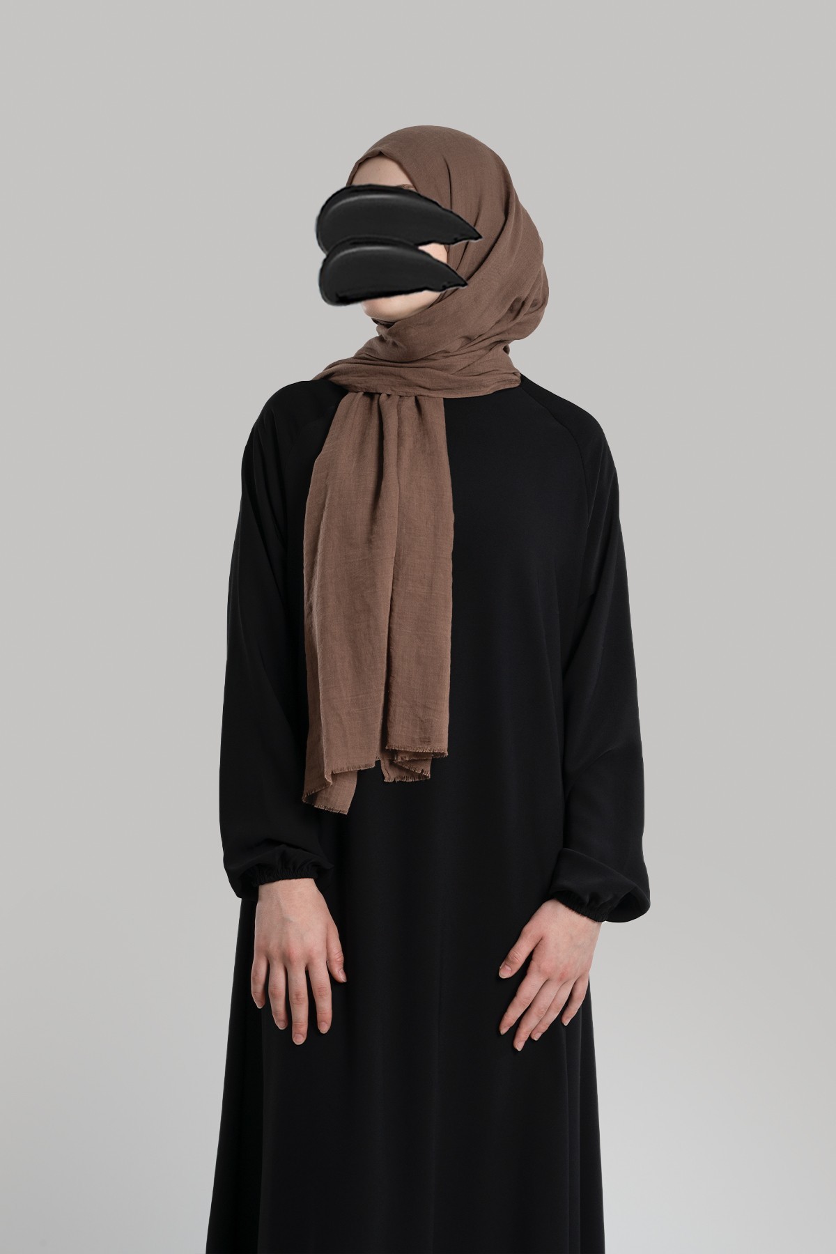 Soft Cotton Shawl - Mink