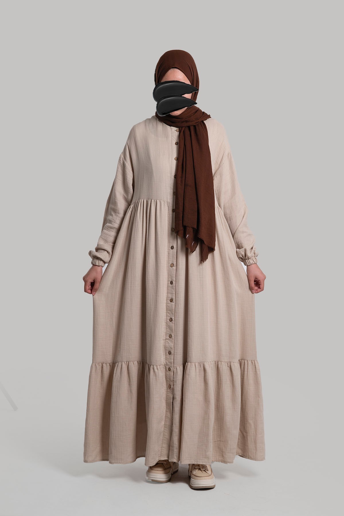 Muslin Dress - Latte