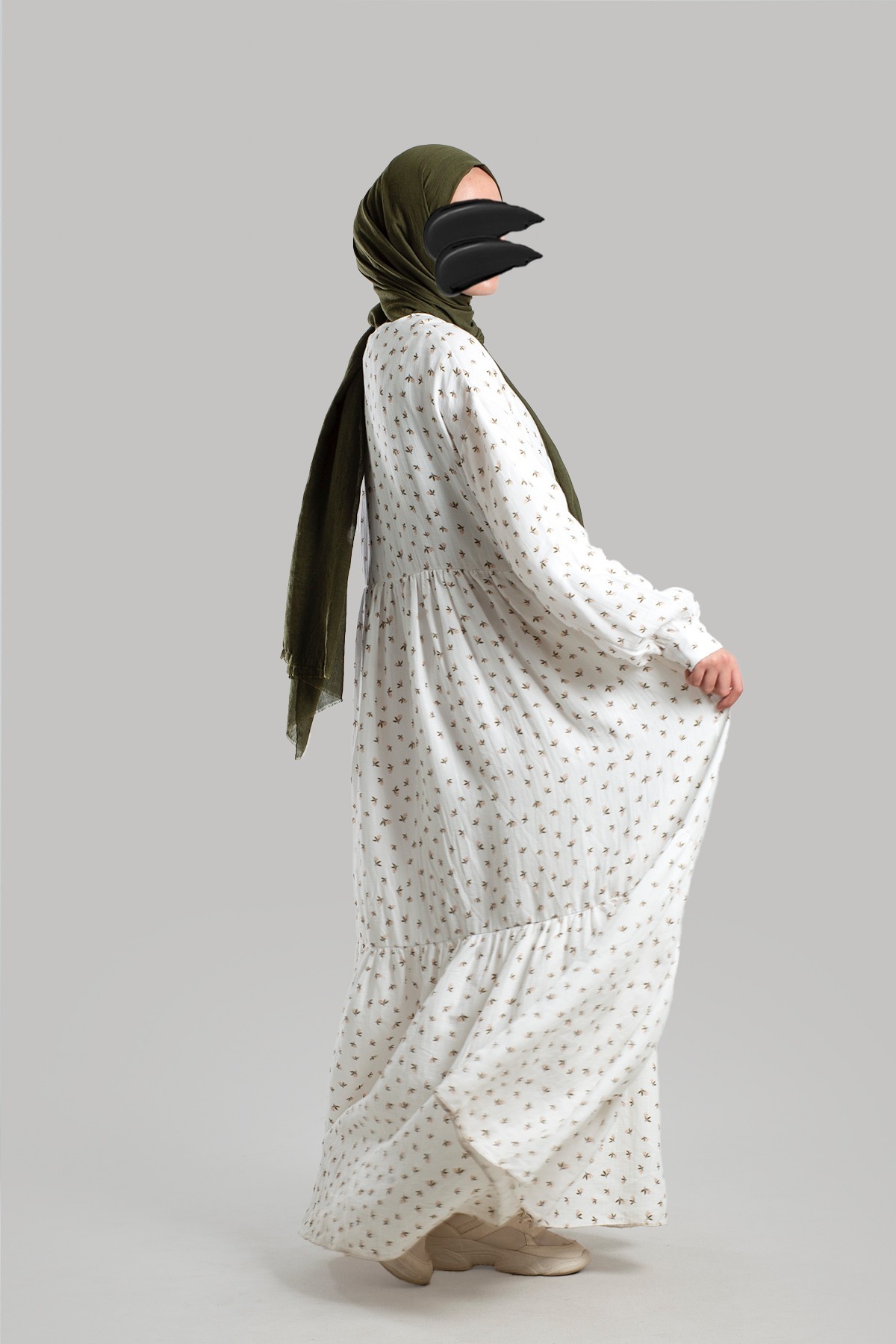 Floral Muslin Dress