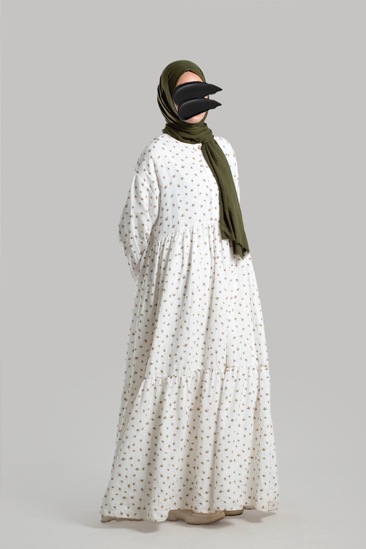 Floral Muslin Dress