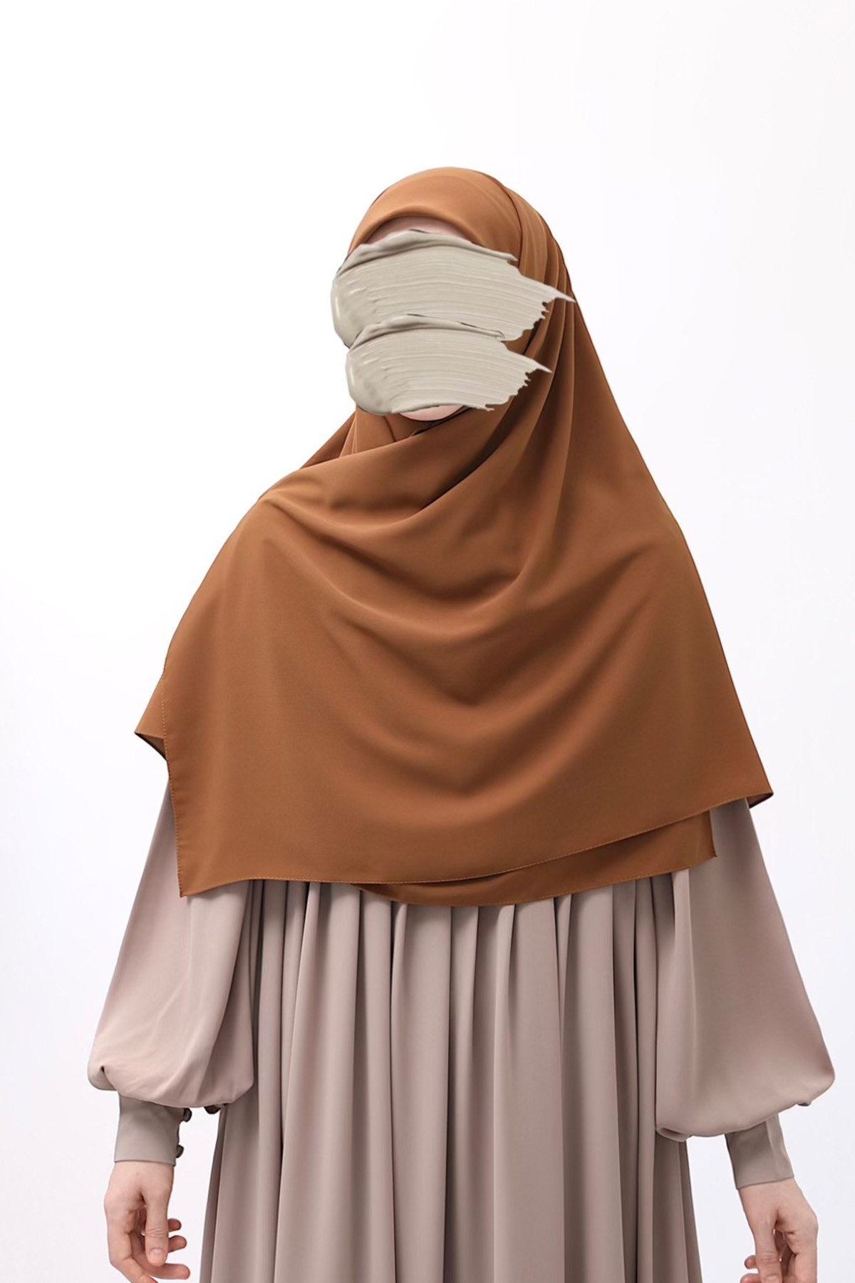 Square Hijab - Cinnamon