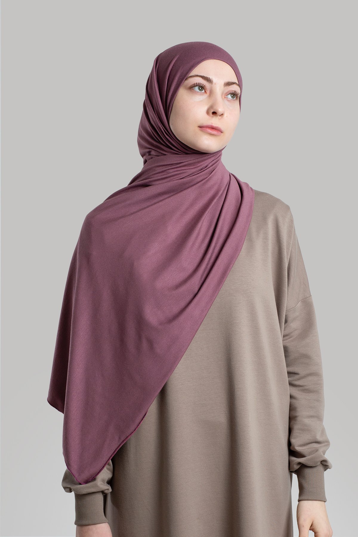 Combed Cotton Shawl - Lavender