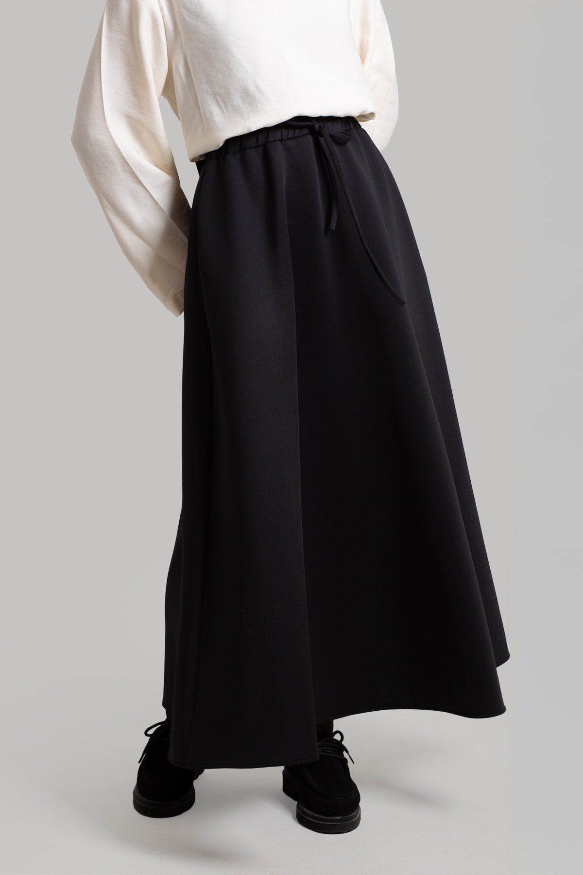 Puffy Scuba Skirt