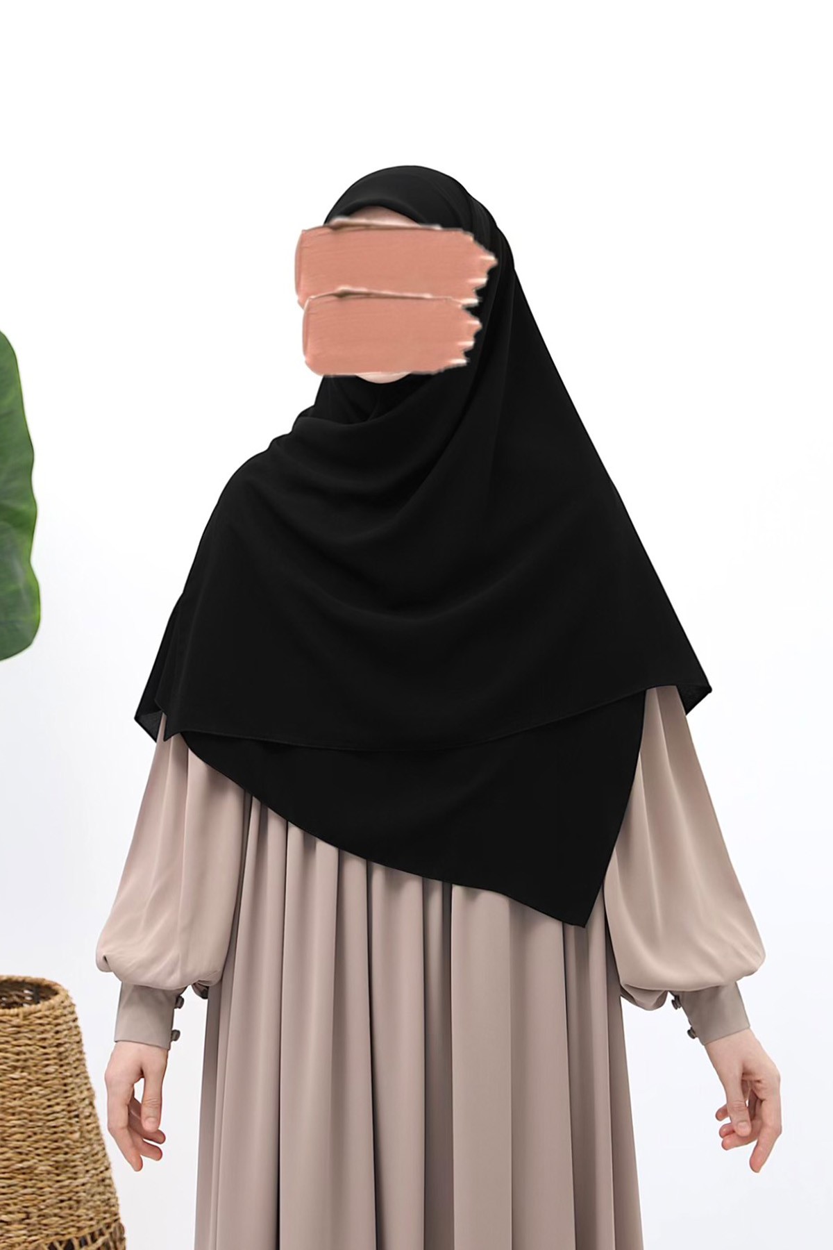 Square Hijab - Black