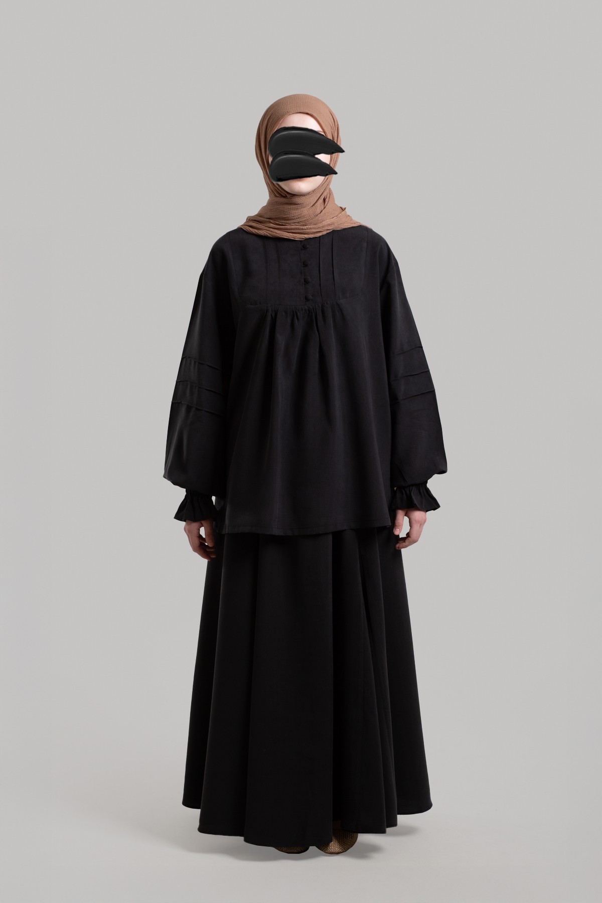 Tencel Tunic with Pintuck Details