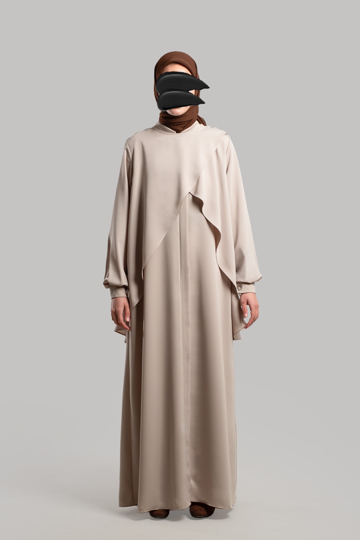 Liva Zipped Dress - Latte