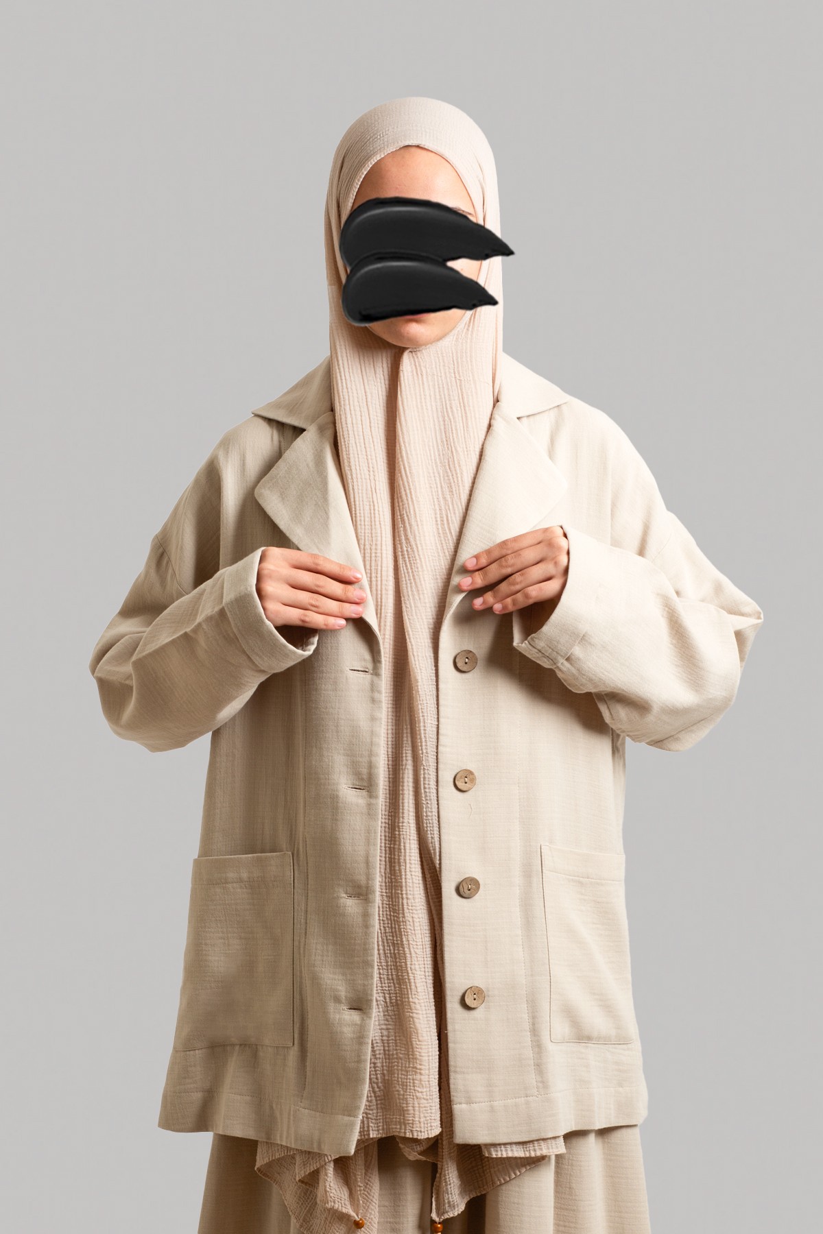 Muslin Jacket - Stone