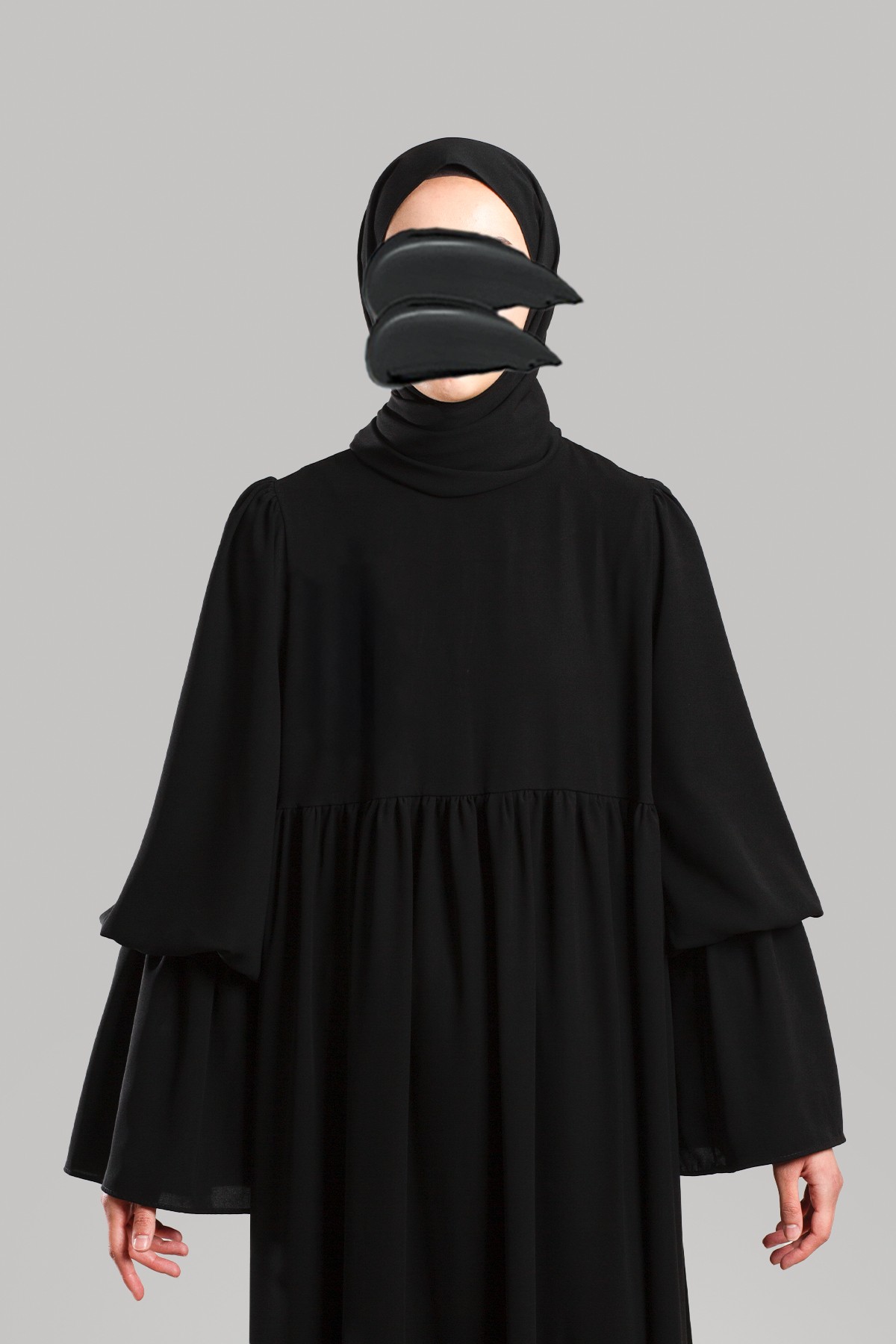 Shirred Sleeve Dress