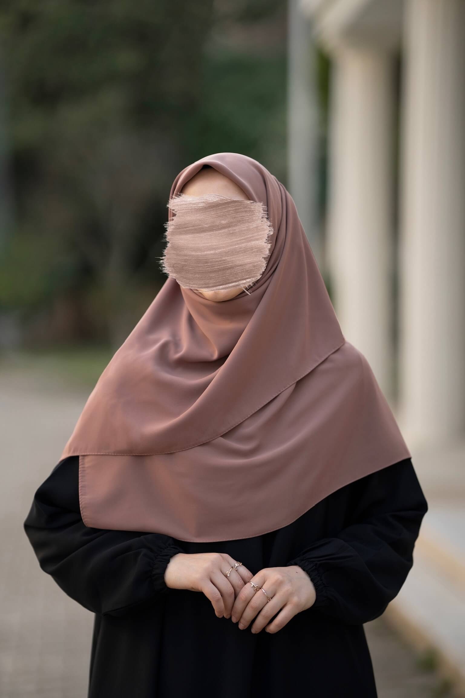 Square Hijab - Soft Cinnamon