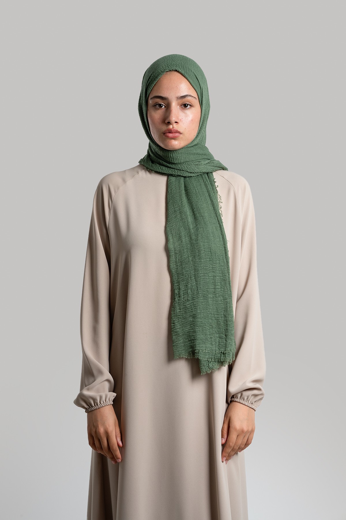 Cotton Crash Shawl - Mint