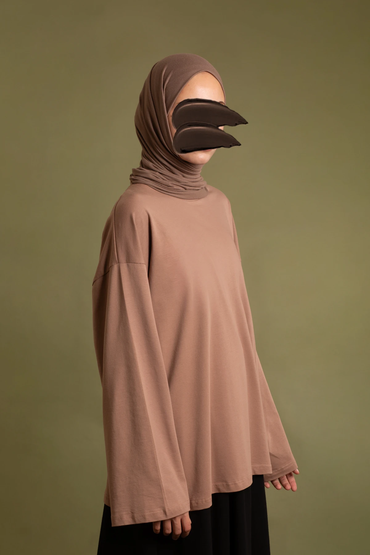 Basic Long-sleeve T-shirt - Biscuit