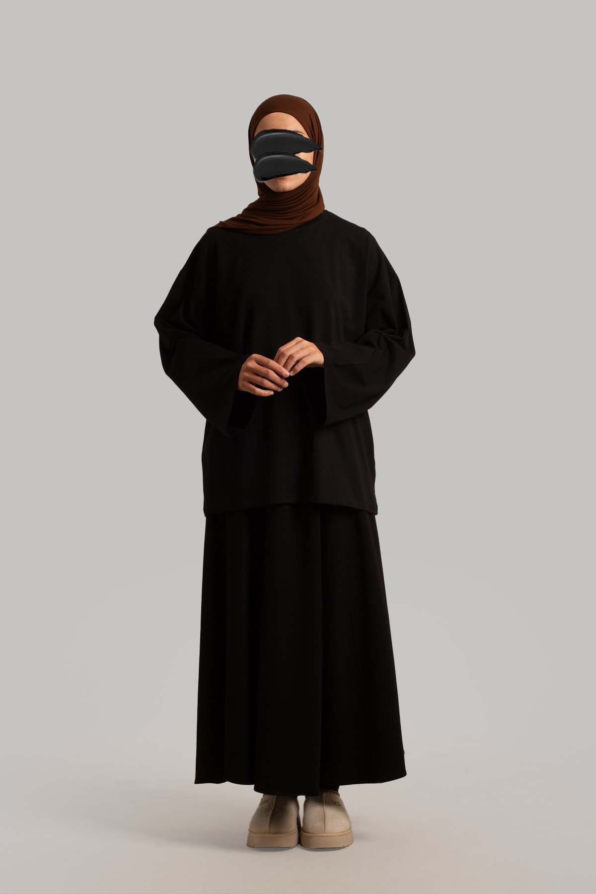 Basic Long-sleeve T-shirt - Black