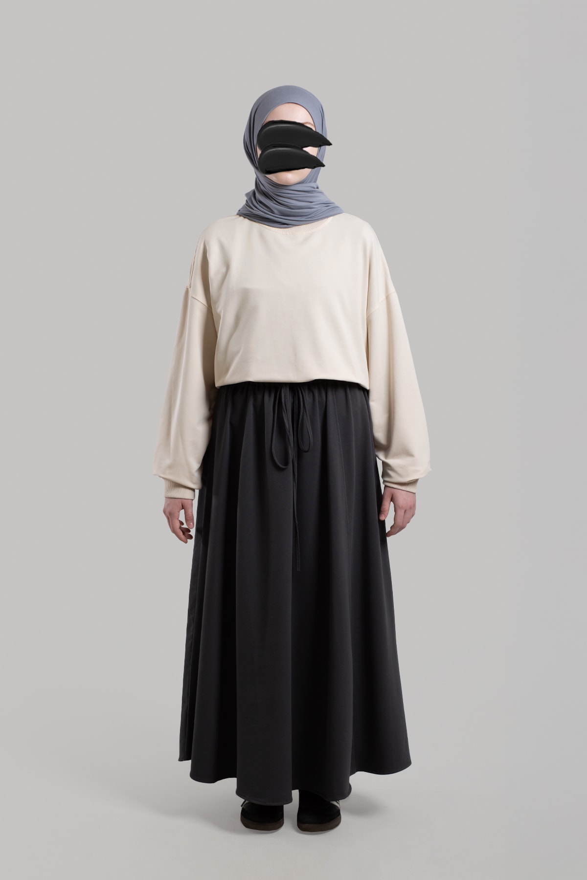 Form-Stitched Sport Skirt - Smoke