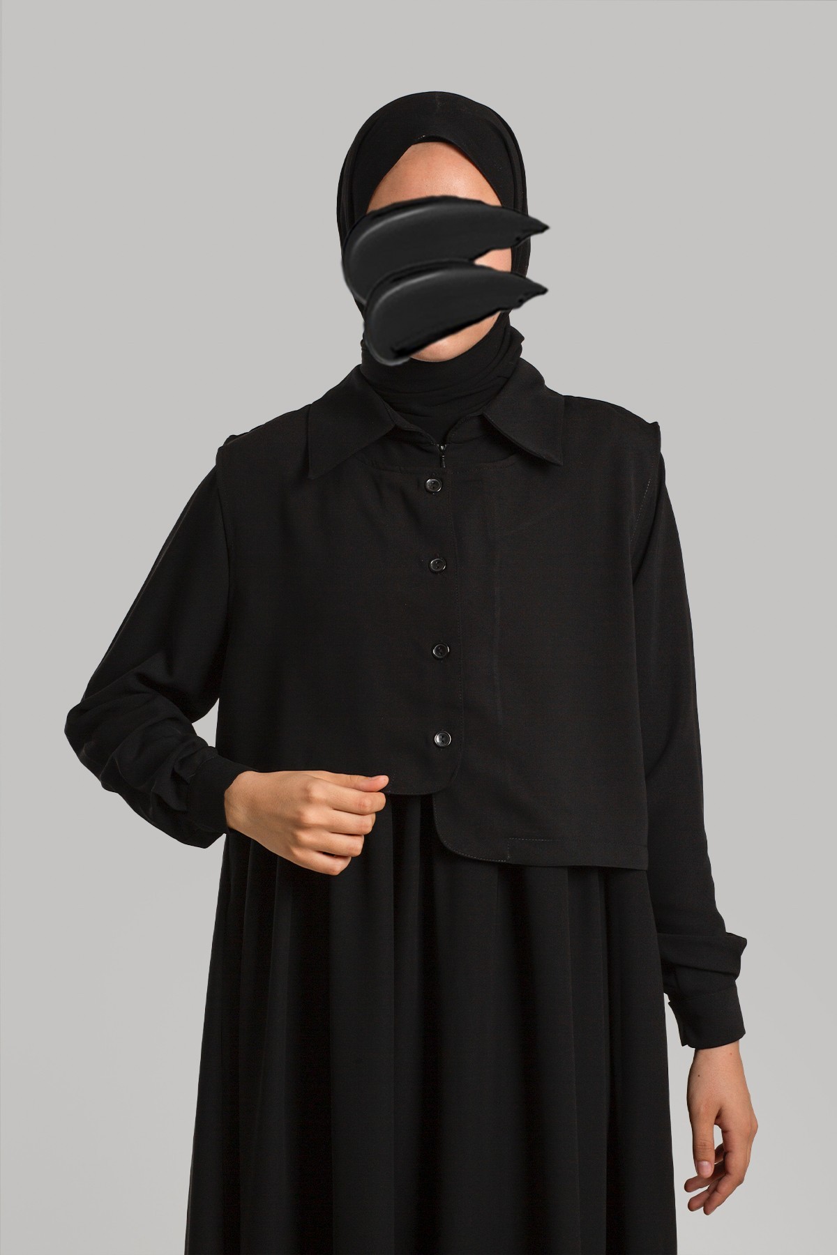Asymmetric Abaya
