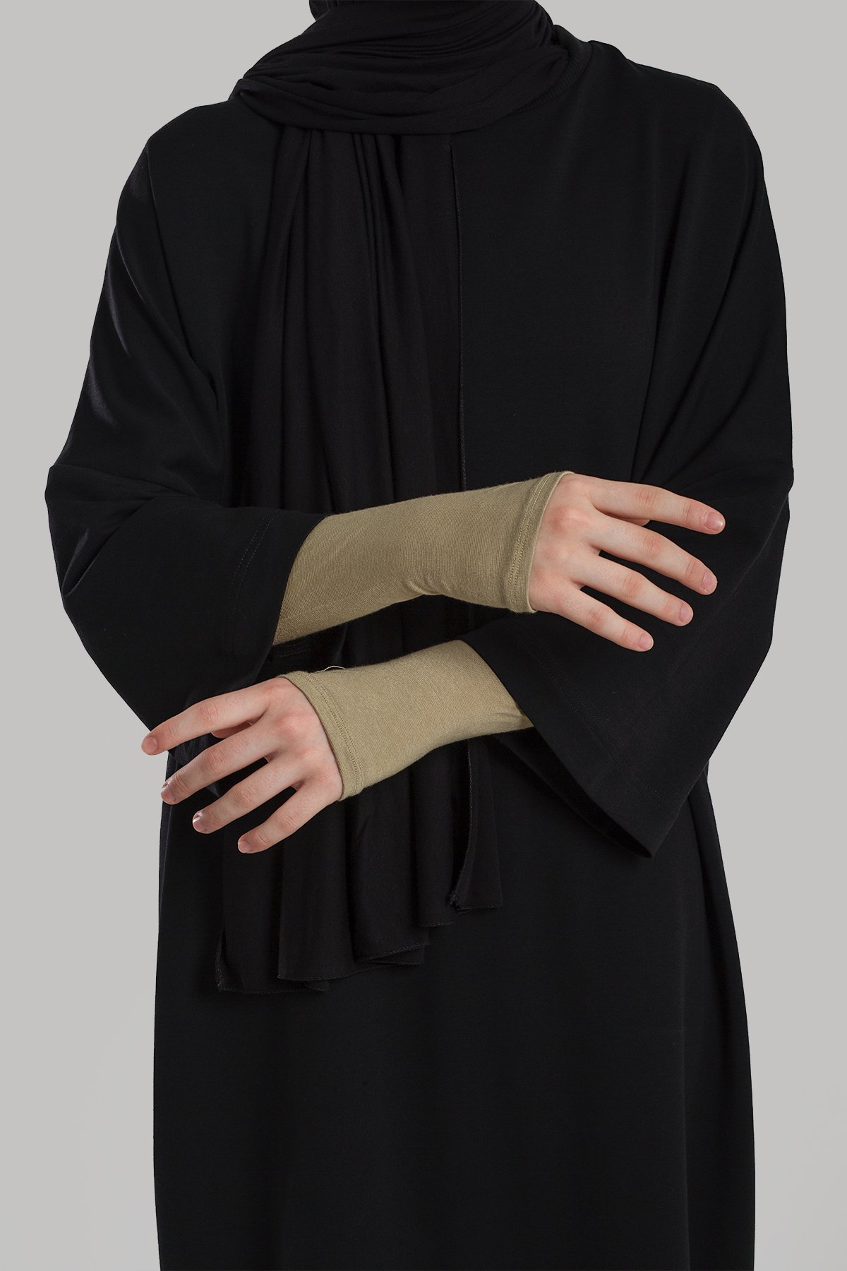 Fingered Modest Sleeves - Khaki