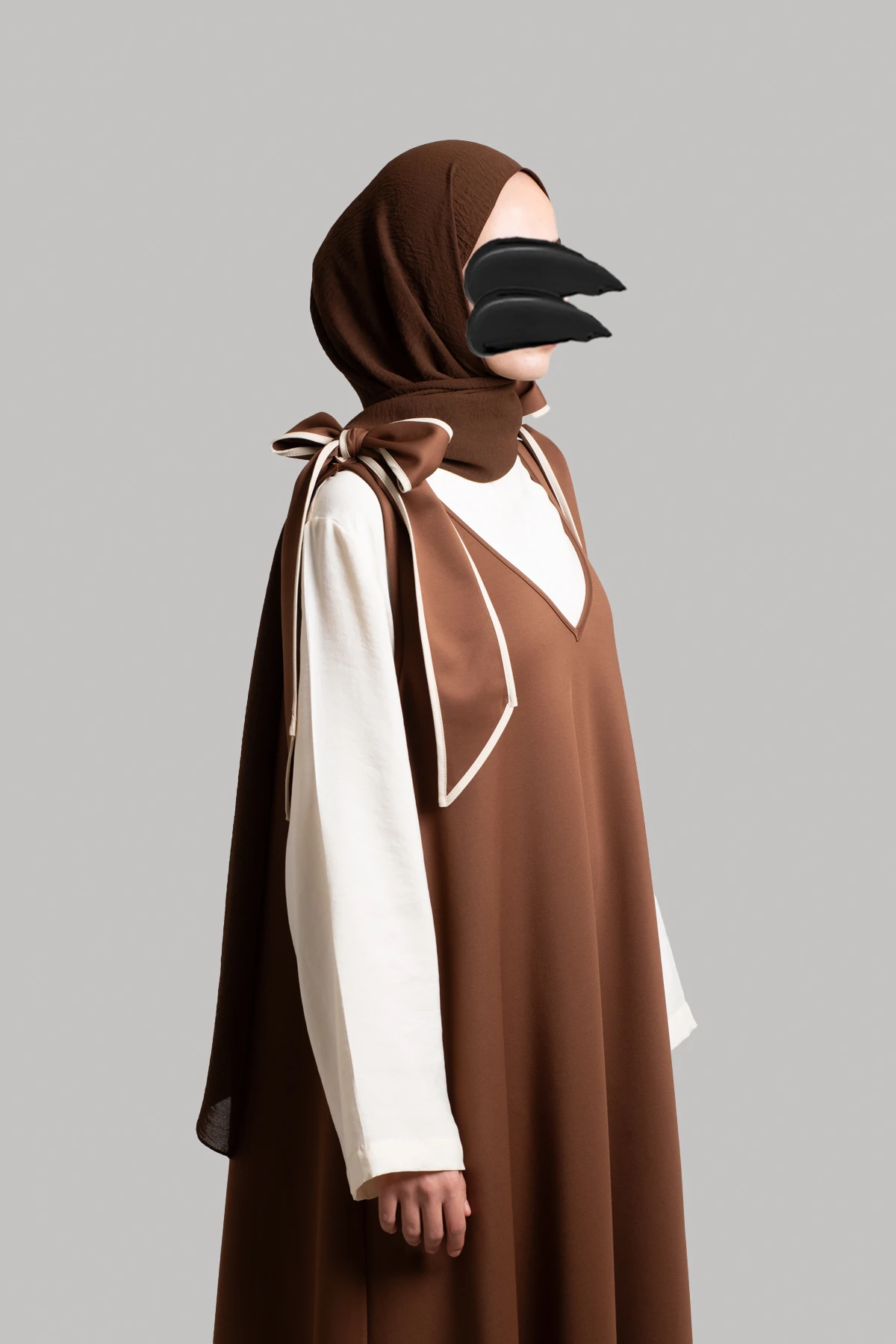 Bow-detailed Scuba Dress