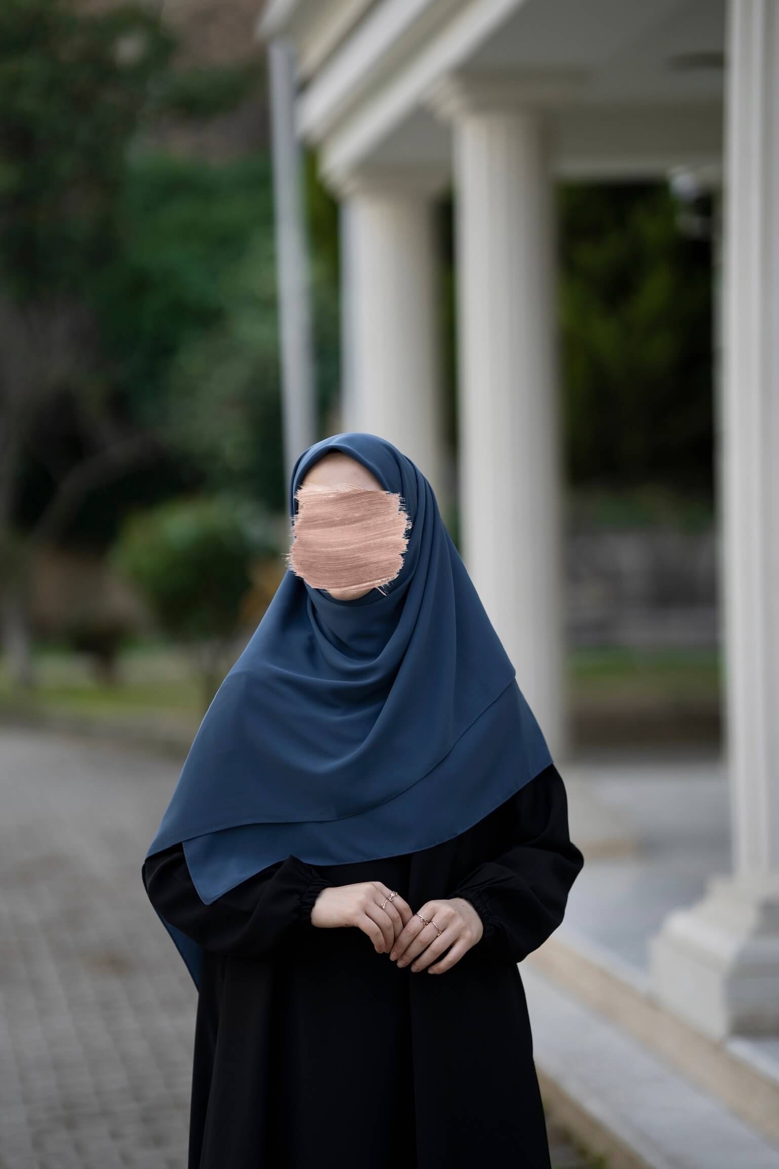 Square Hijab - Indigo