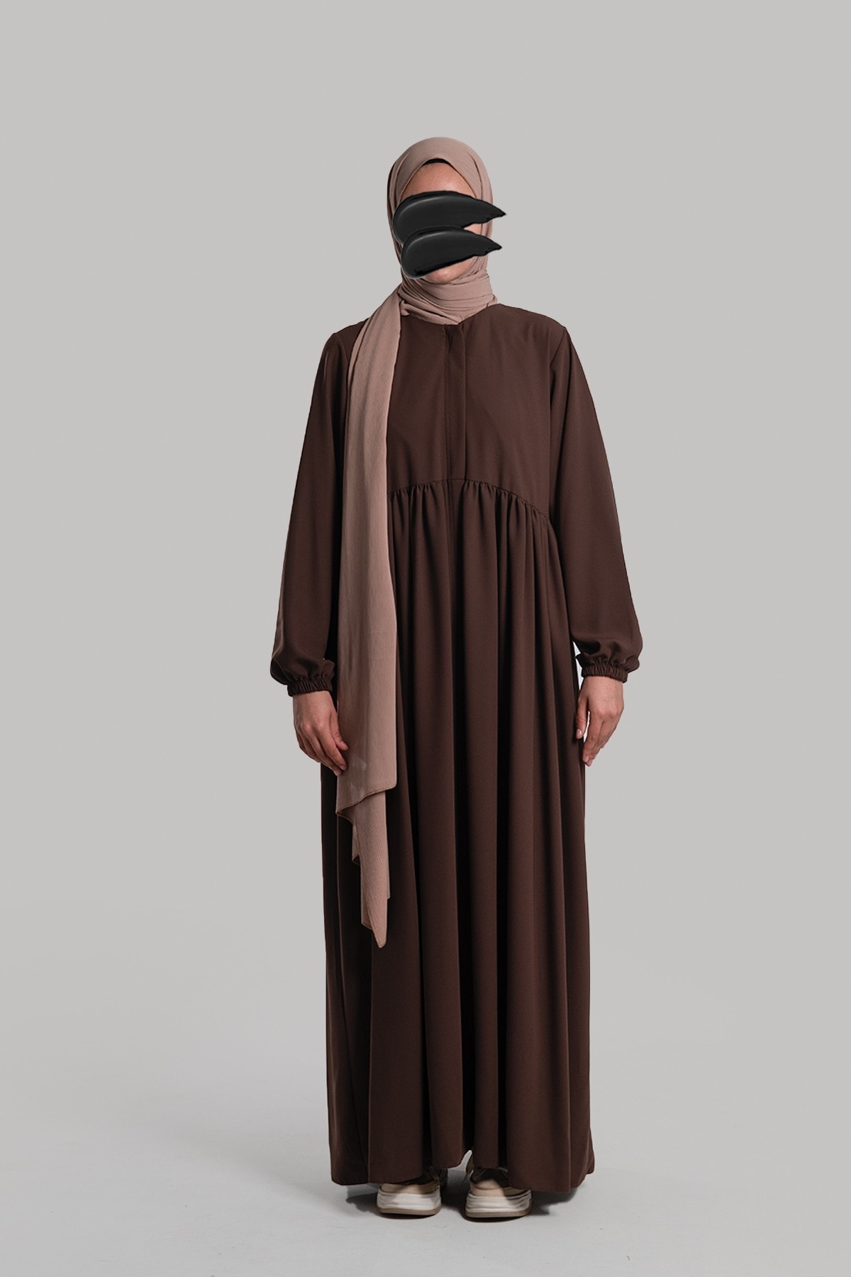 Doha Abaya - Light Coffee