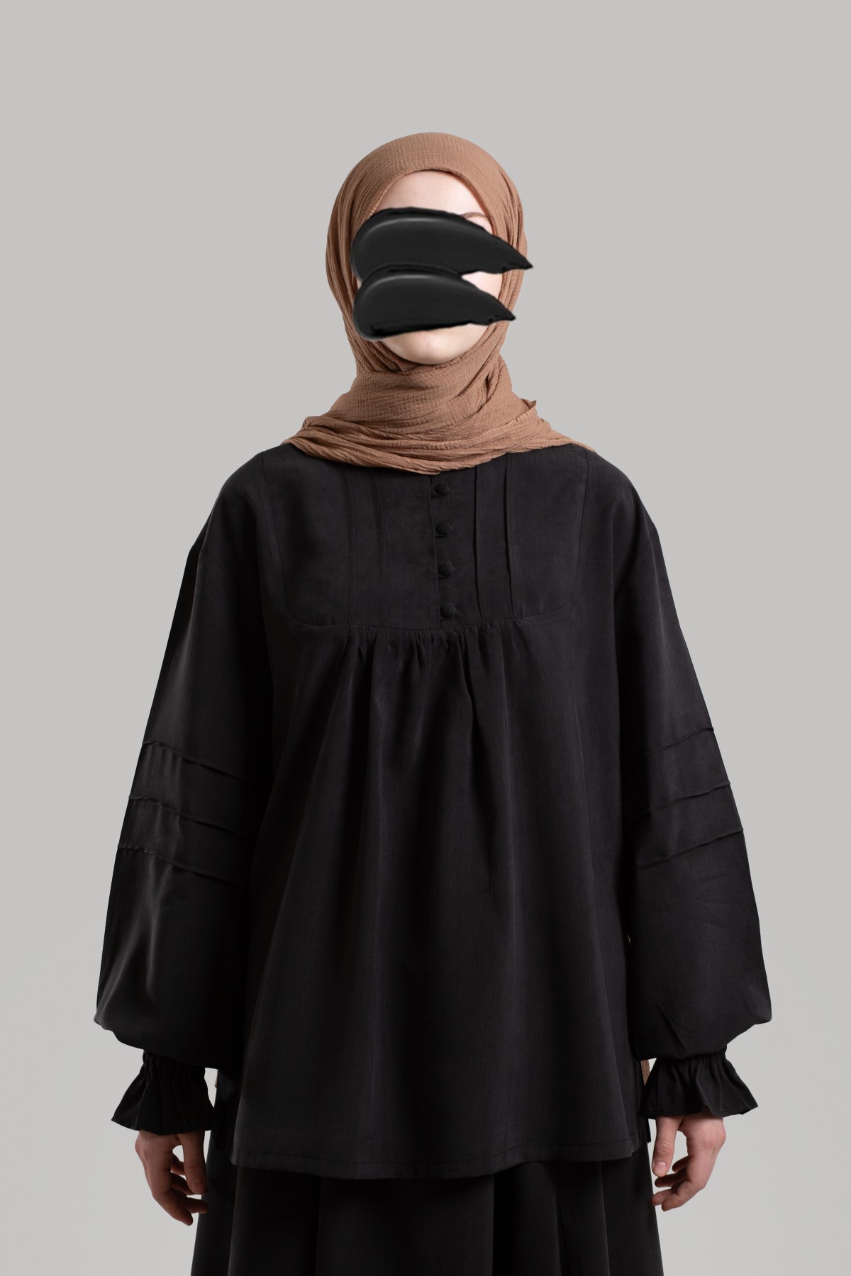 Tencel Tunic with Pintuck Details