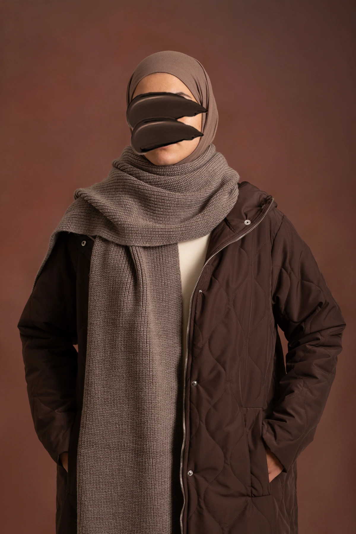 Hooded Long Quilted Coat